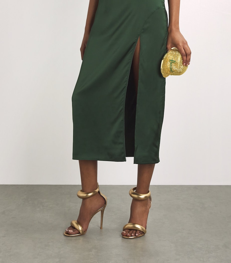 x Harrods EXCLUSIVE Cap Clutch Bag CHAMPAGNE AURUM MULT Image 5