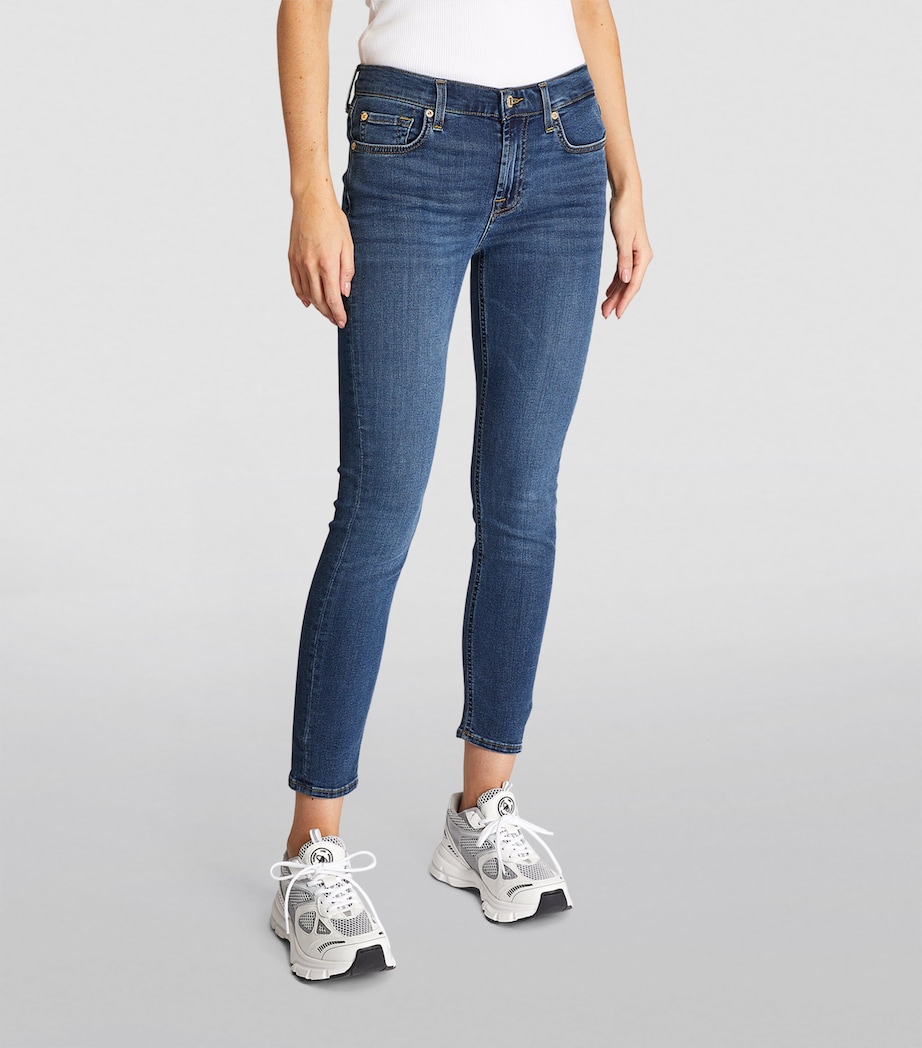 B(Air) High-Rise Ankle Skinny Jeans DUCHESS MID BLUE Image 3