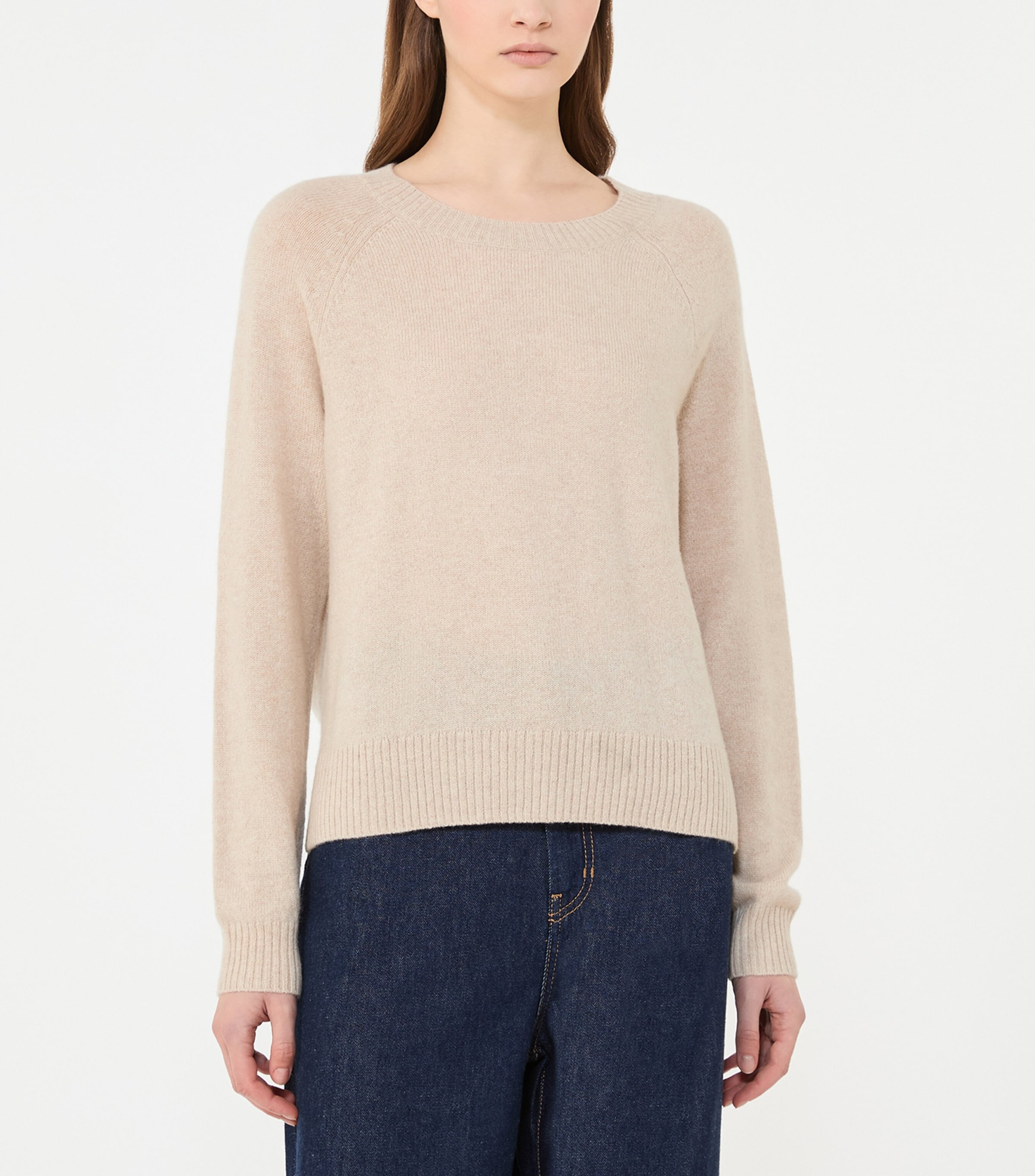 Weekend Max Mara Womens Cashmere Sweater Sand Image 2