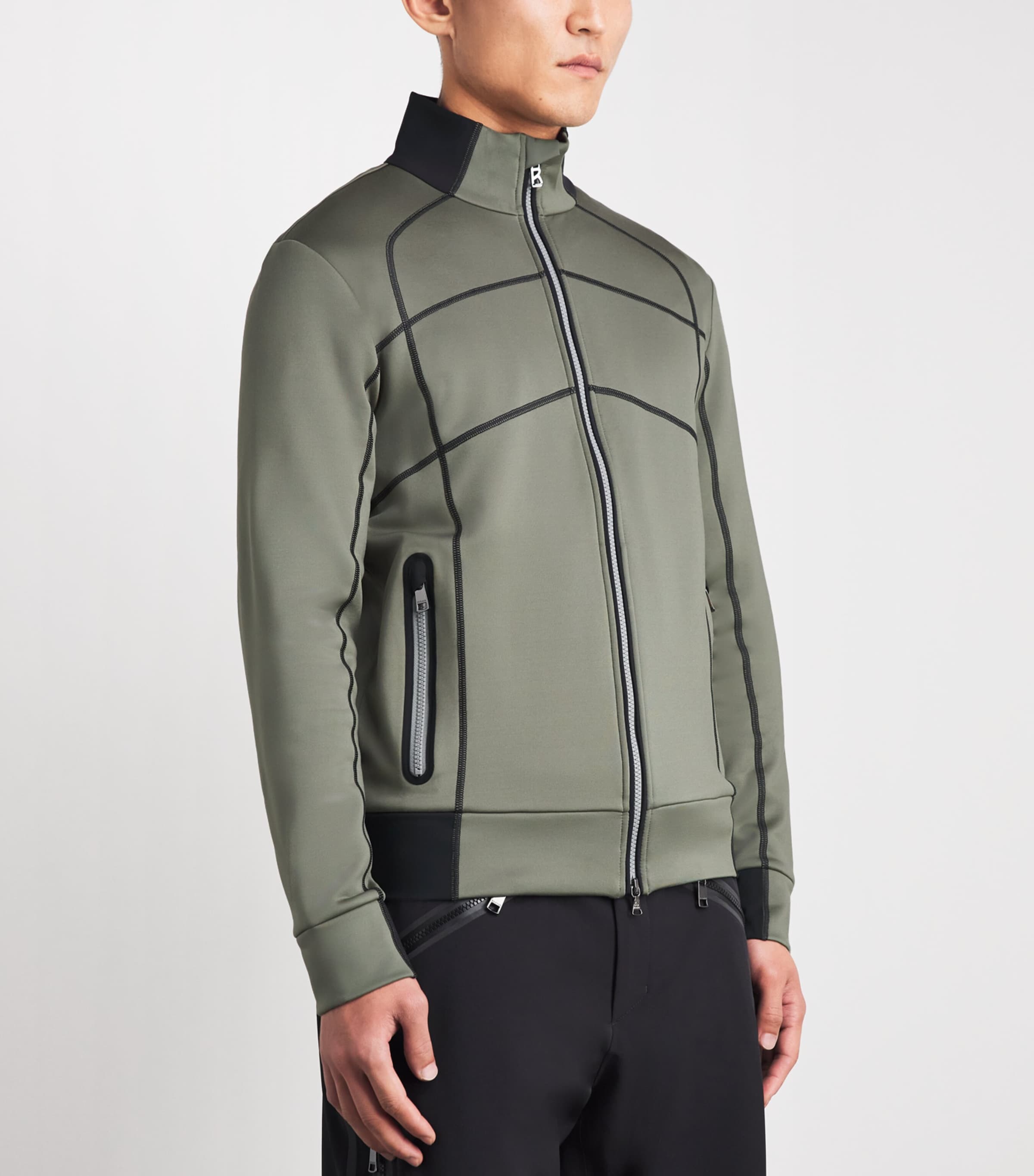 Bogner Mens Mid-Layer Hayo Jacket Slate Green Image 4