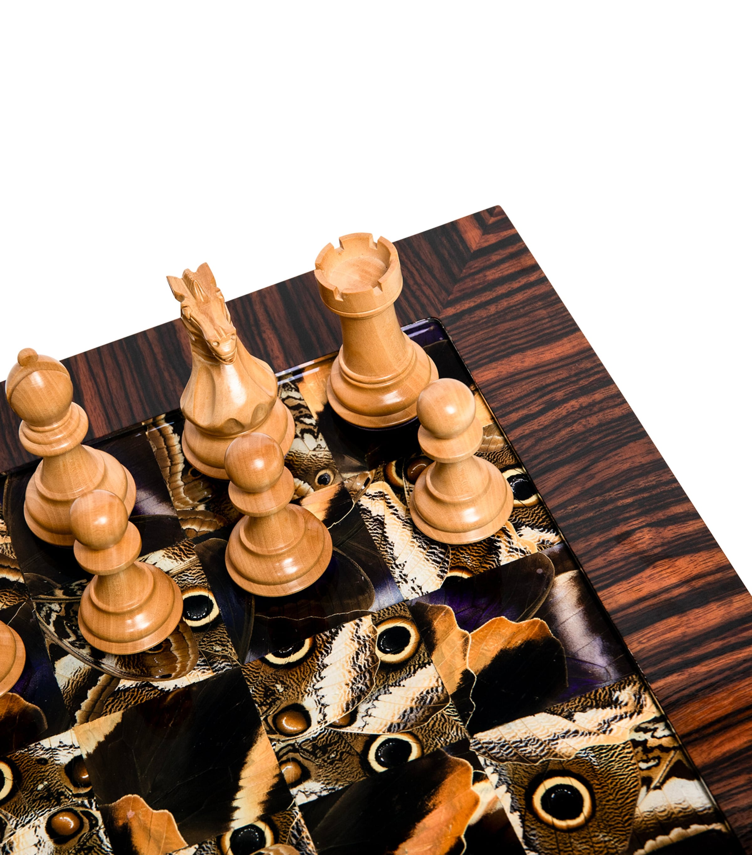x KHAMAMA Noctua Chess Set BROWN Image 3
