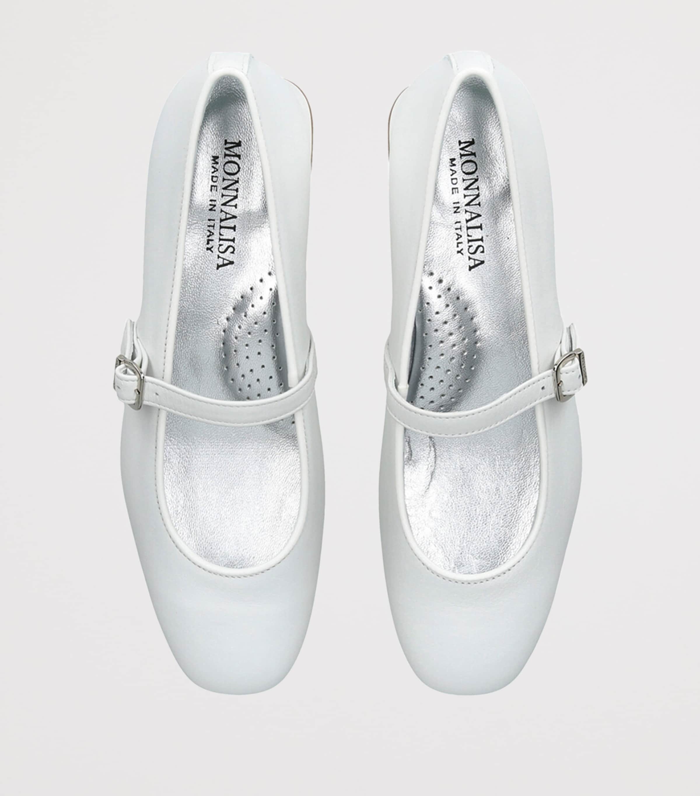 Leather Dorothy Mary Janes WHITE Image 4