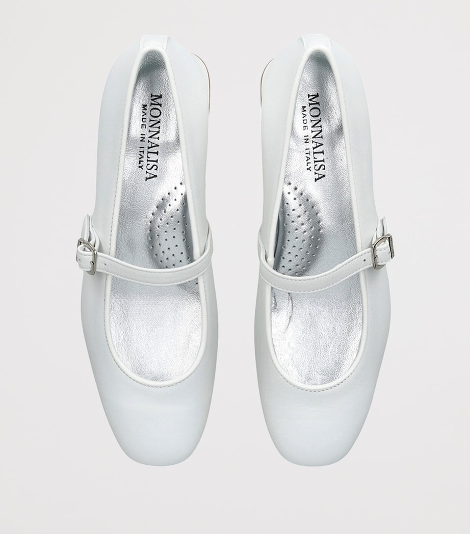 Leather Dorothy Mary Janes WHITE Image 4