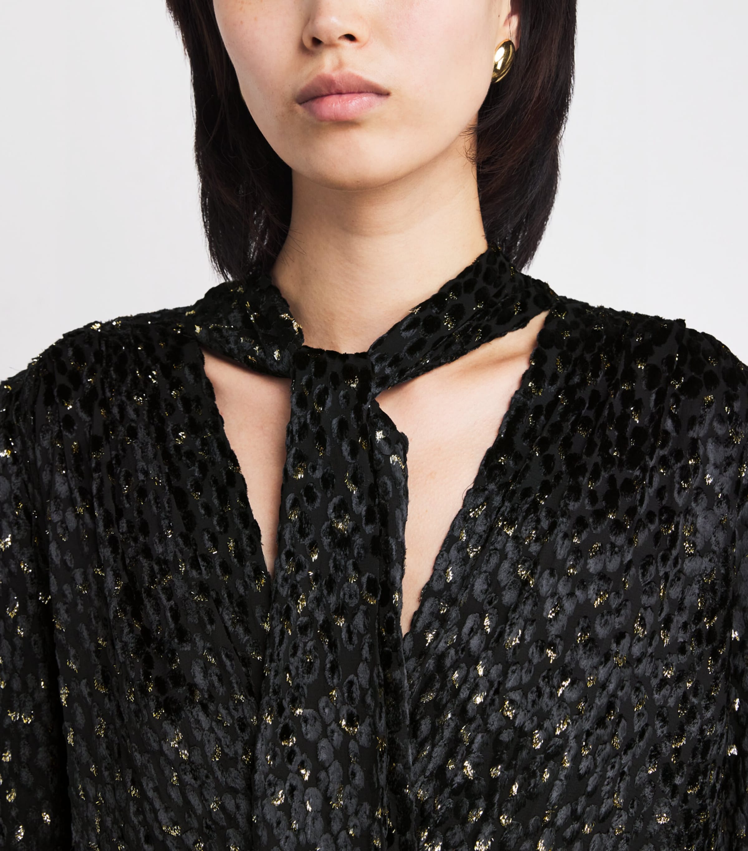 Kayliegh Pussybow Blouse BLACK MULTI Image 6