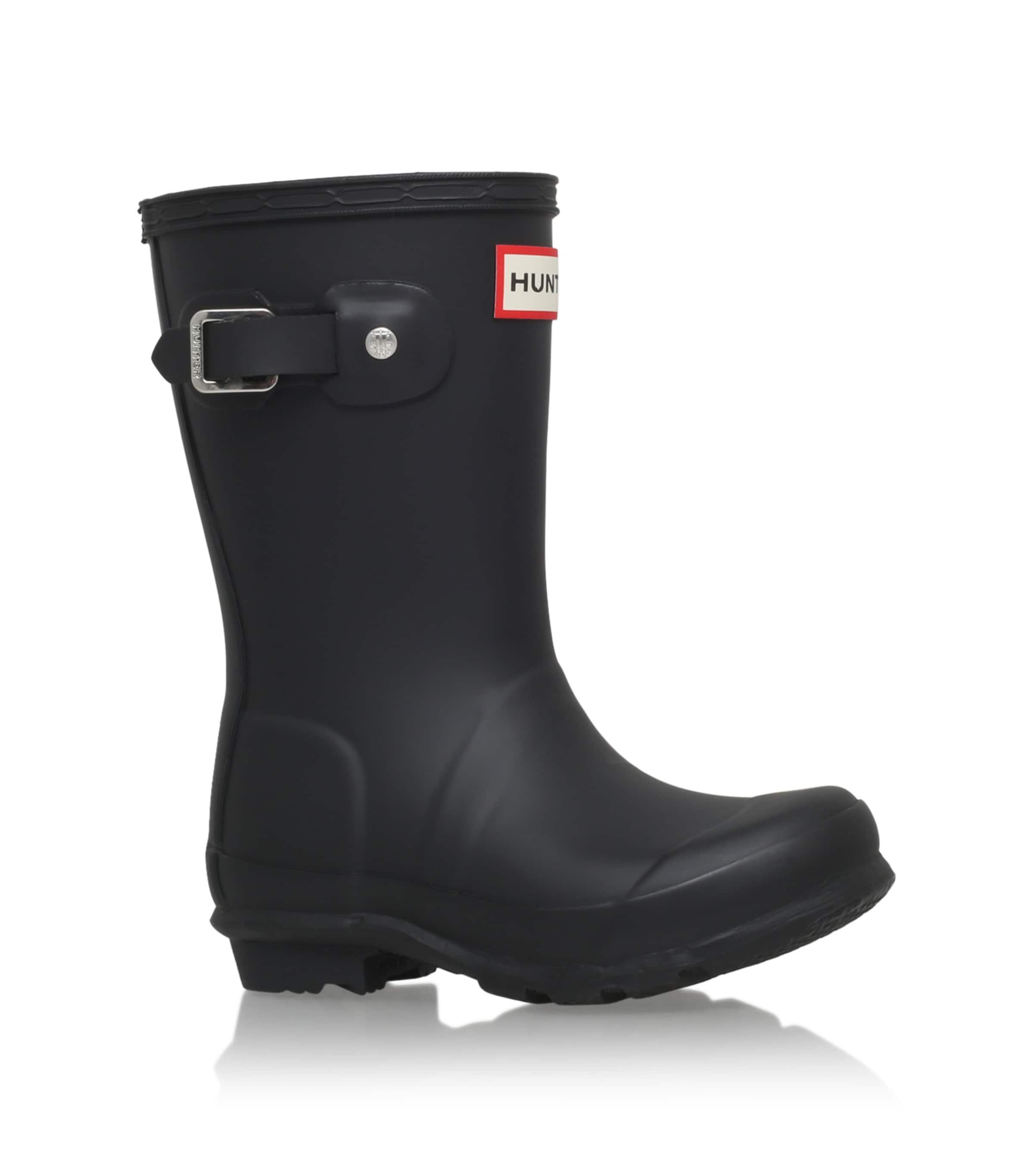 Hunter Boys Black Kids Original Kids Rubber Wellies 3-7 Years