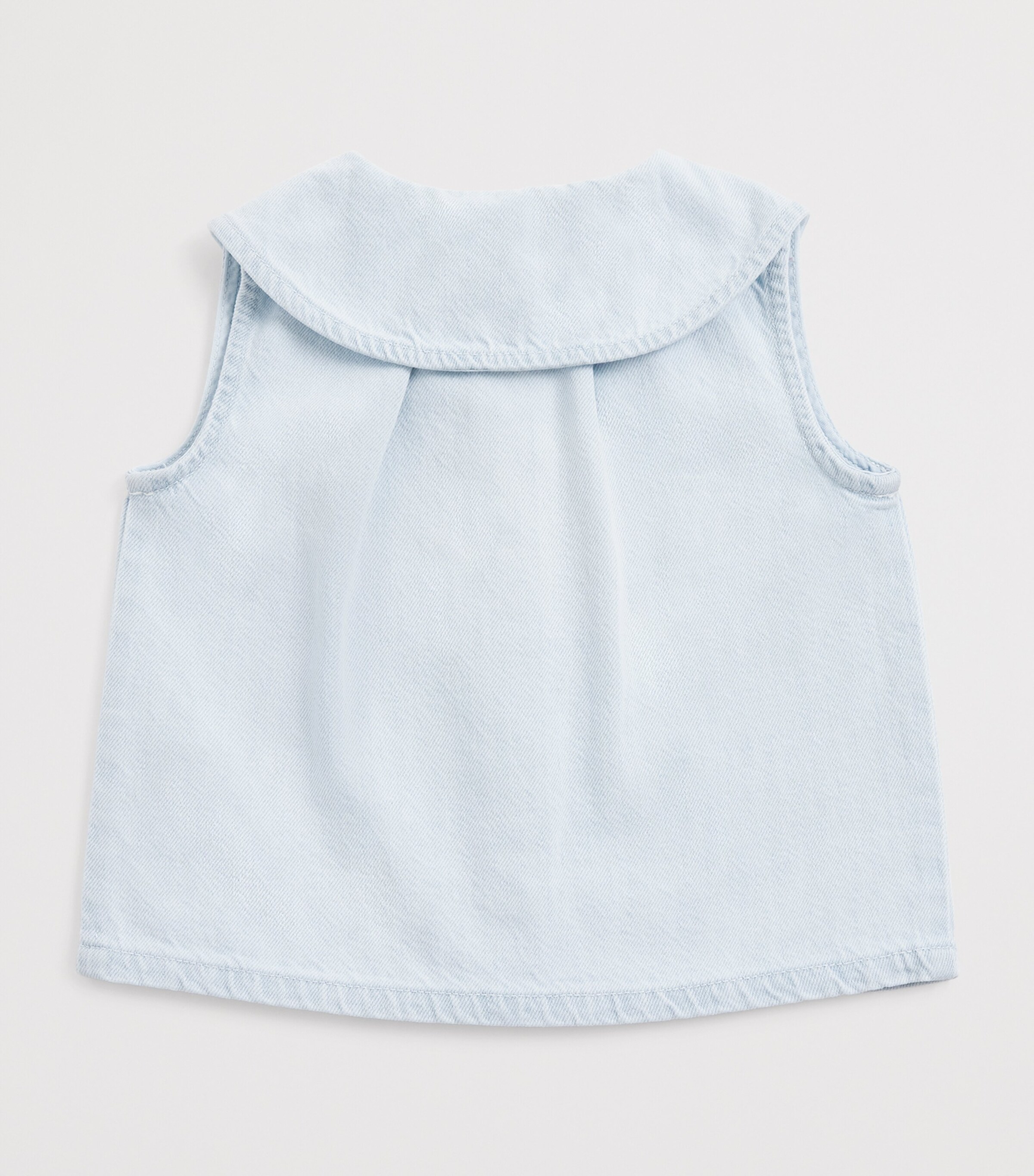 Chloé Kids Denim Embroidered Top (18 Months-3 Years) Image 2