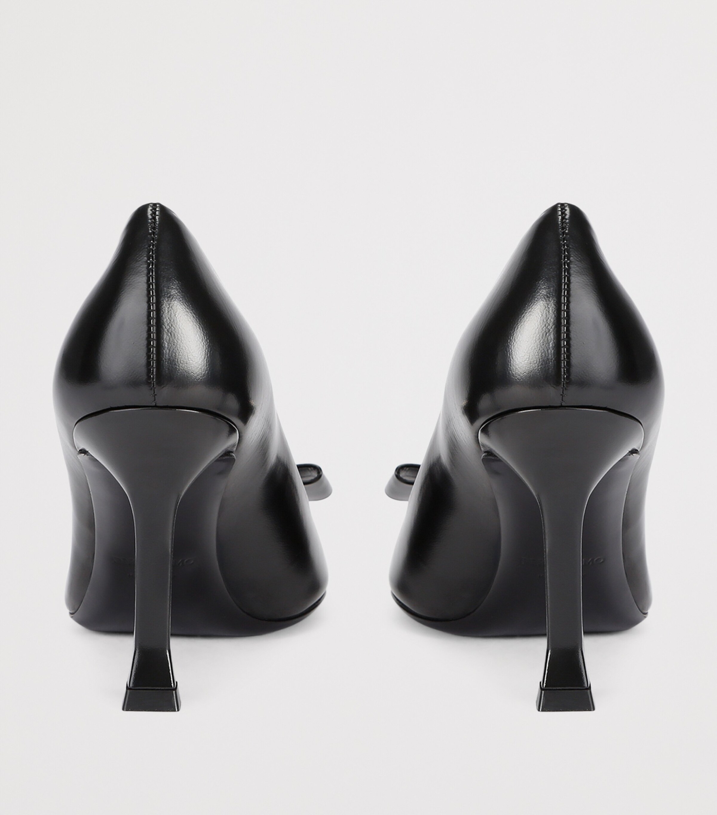 Salvatore Ferragamo Black Leather Zelma Pumps 85 | Harrods US