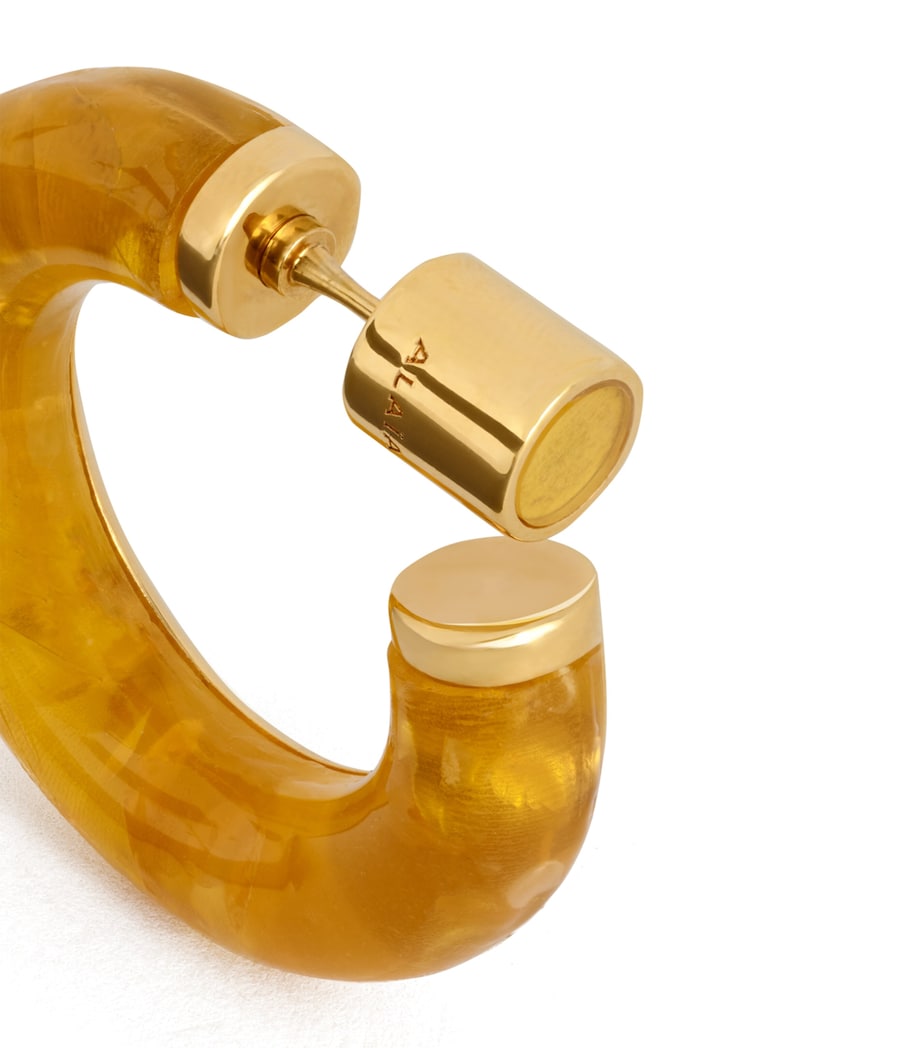 Alaïa Ray Hoop Earrings Amber Image 2