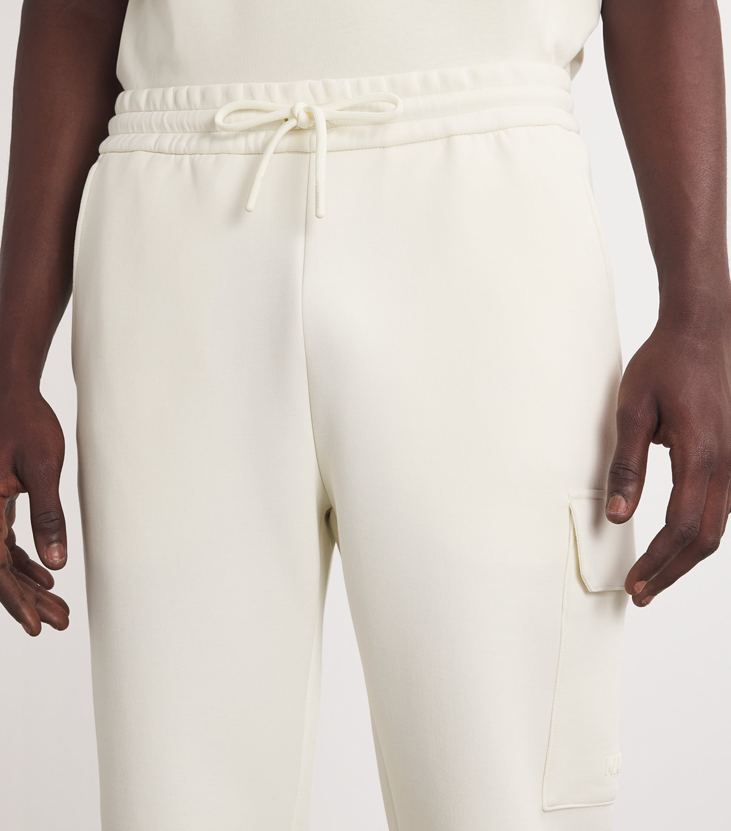 Cotton-Blend Marvin Cargo Sweatpants CREAM Image 6