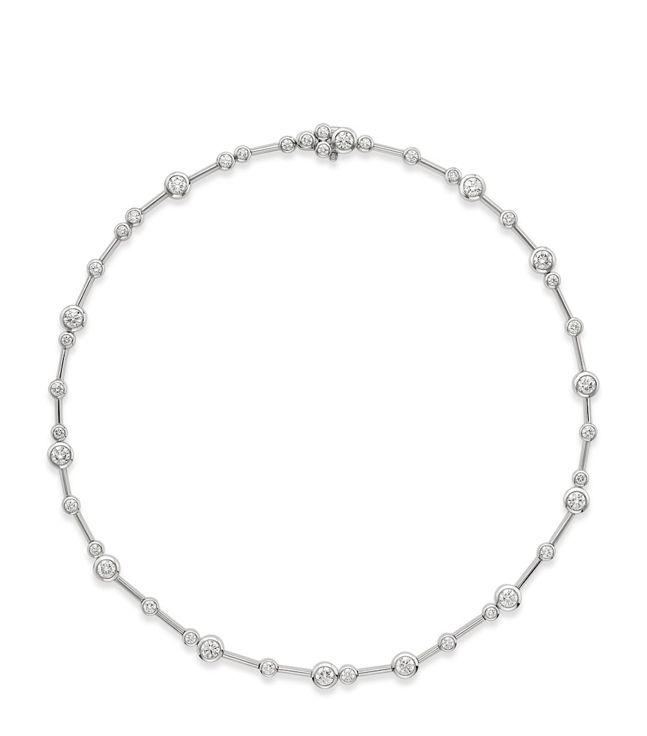 Boodles Platinum and Diamond Raindance Necklace Platinum Image 1