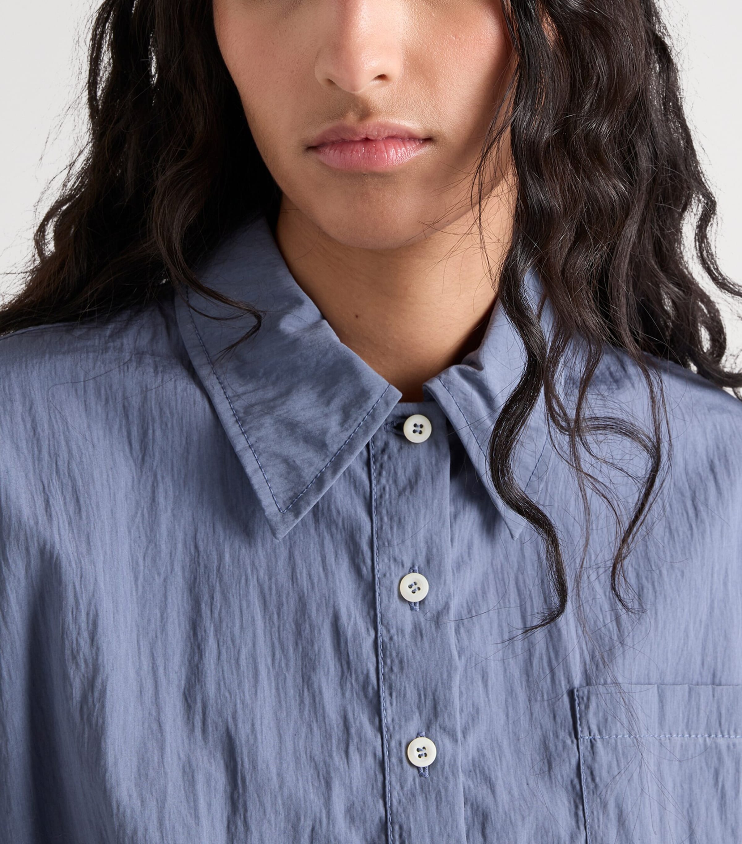 Prada Womens Cotton-Blend Technical Mini Dress Image 6