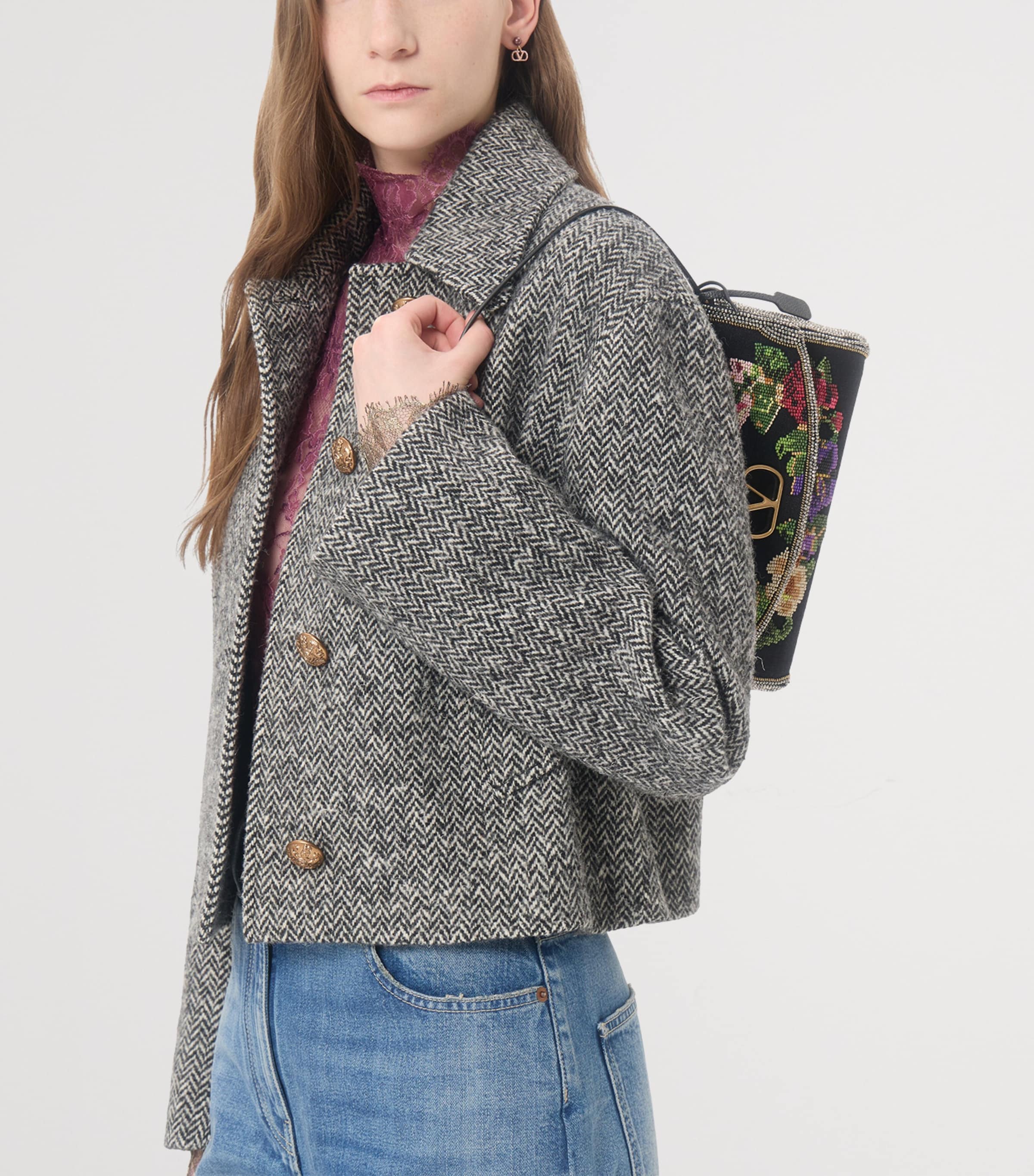 Valentino Womens Virgin Wool-Blend Coat Image 6