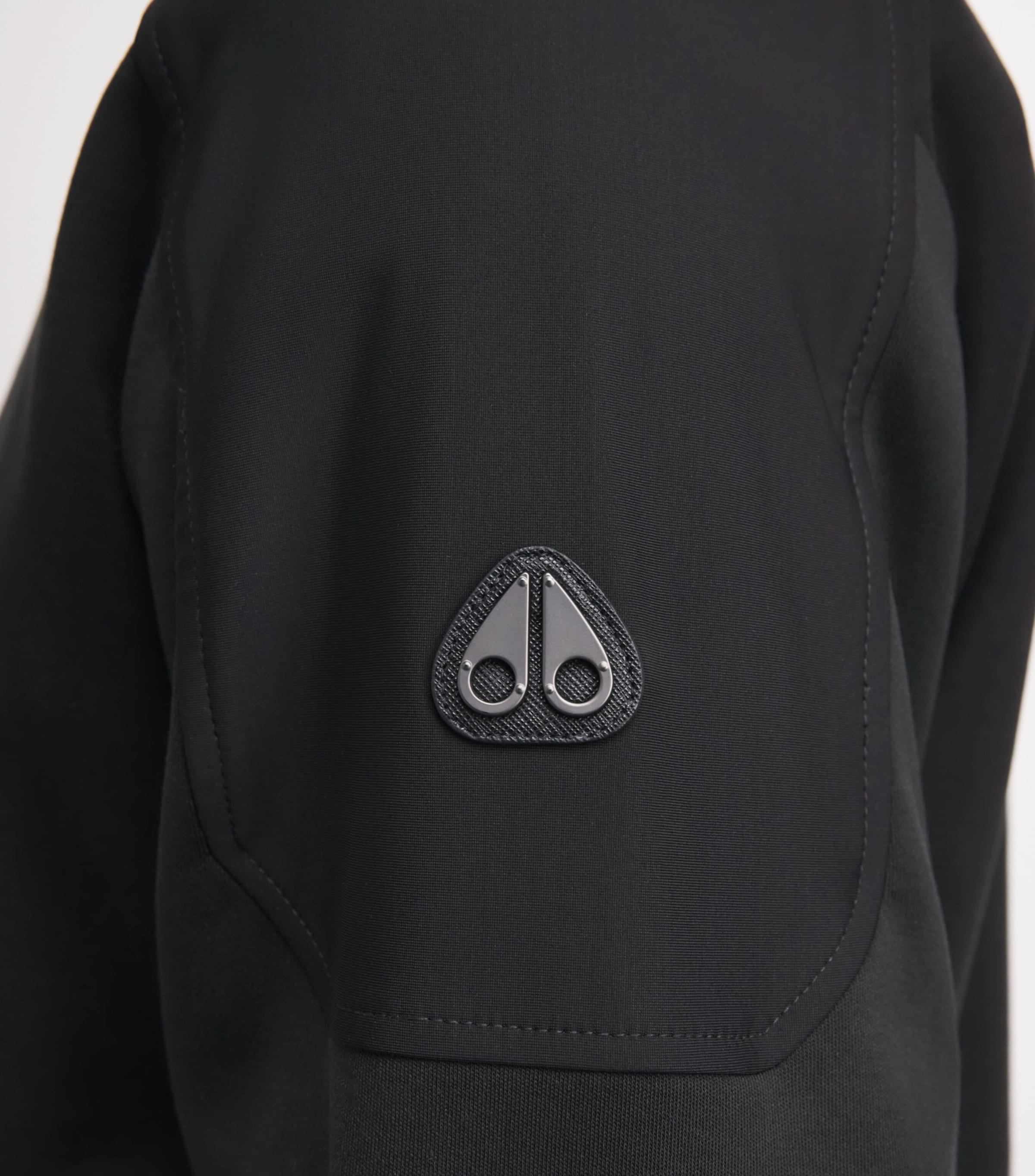 Moose Knuckles Mens Cotton Dalon Bomber Jacket Black Image 3