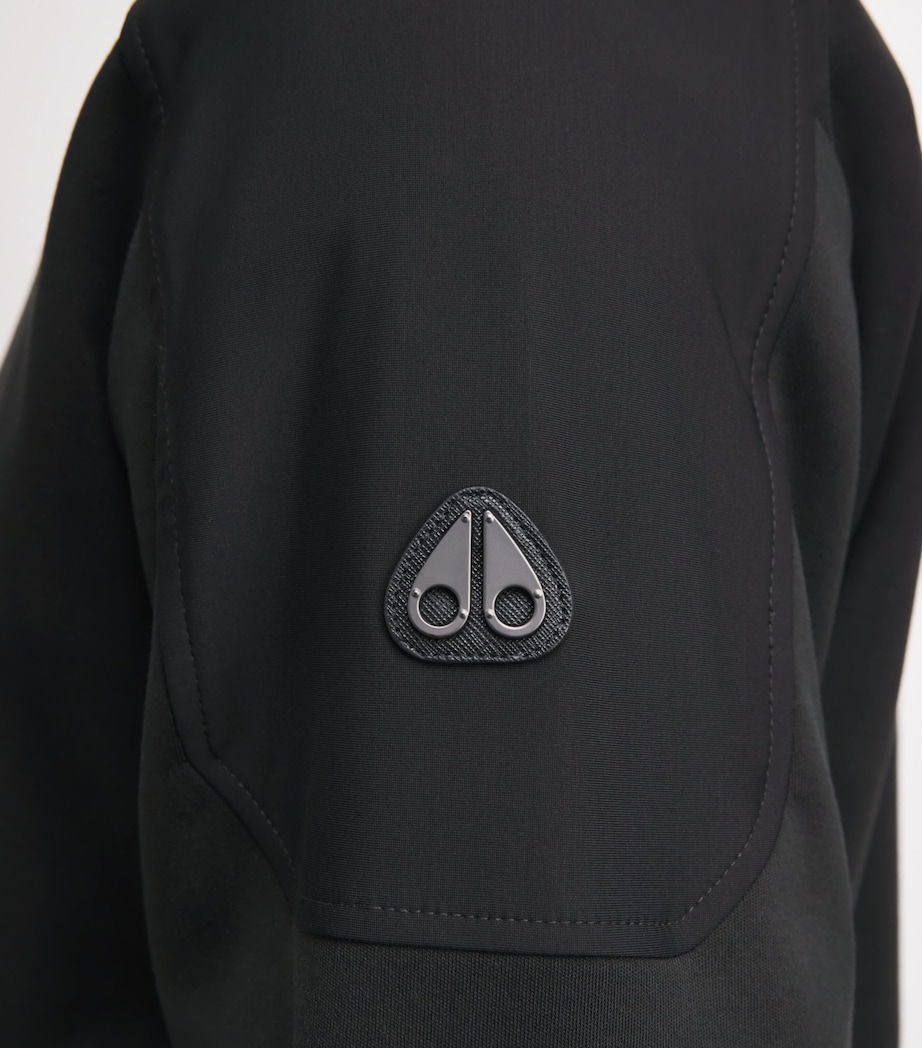 Moose Knuckles Mens Cotton Dalon Bomber Jacket Black Image 3