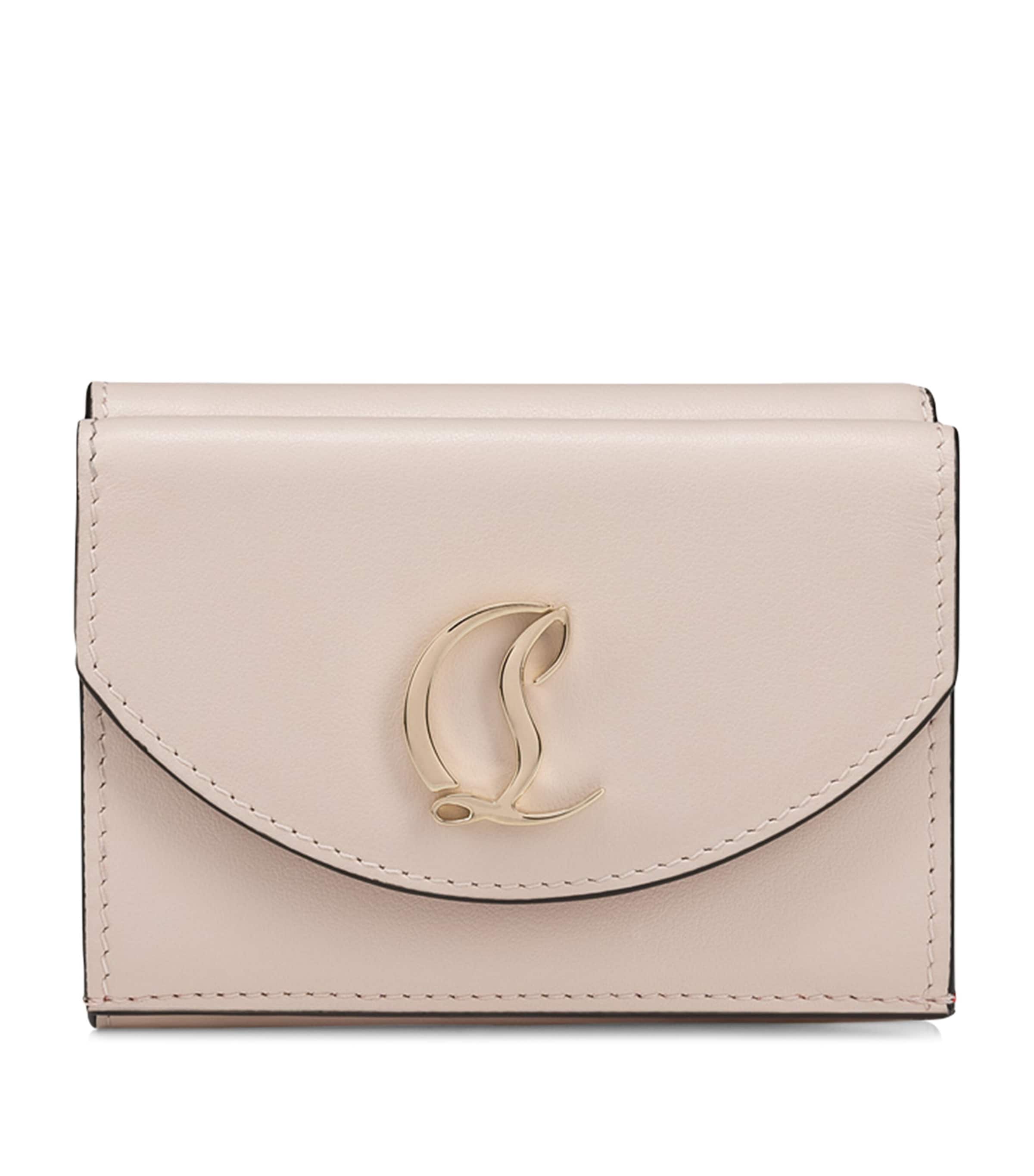 Christian Louboutin Loubi54 Leather Compact Wallet In Red