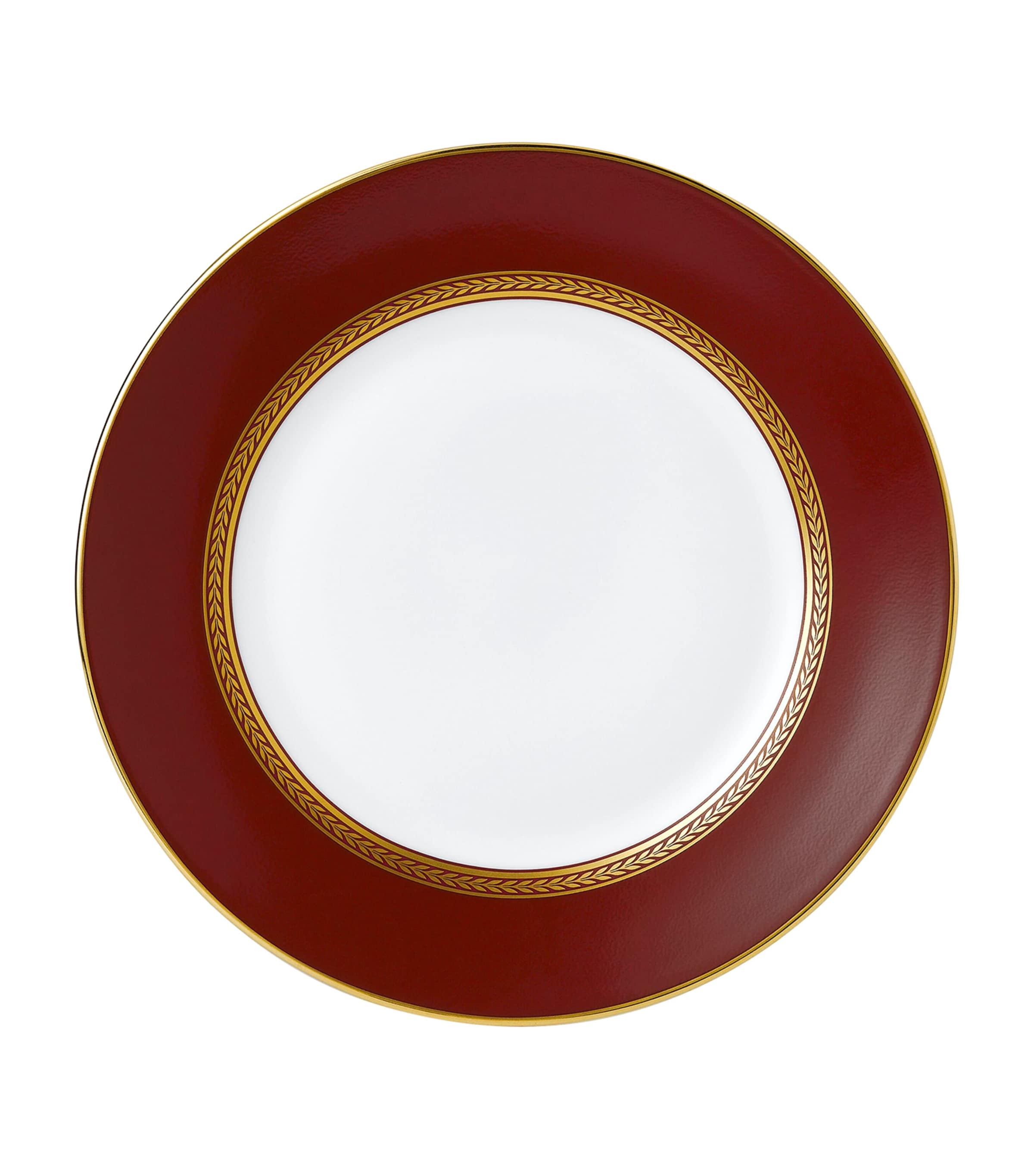 Wedgwood Renaissance Red Plate In Brown