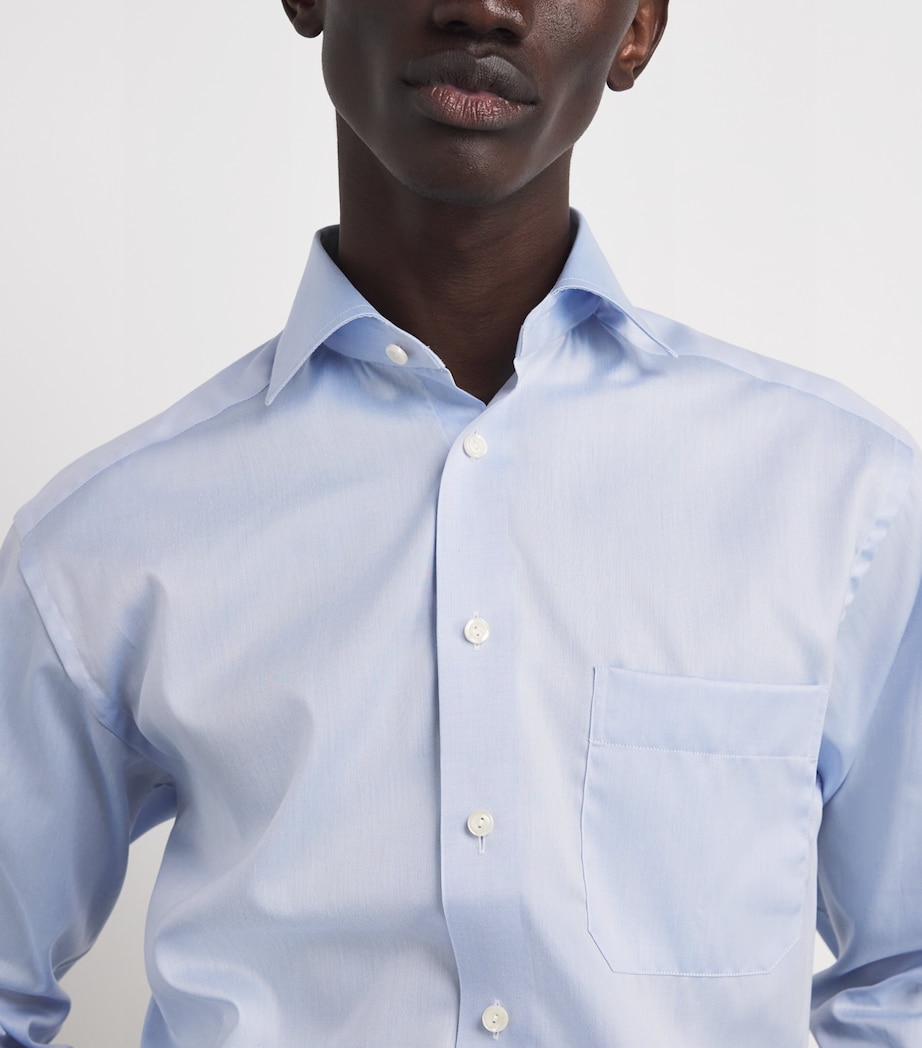 Cotton Twill Shirt BLUE Image 6