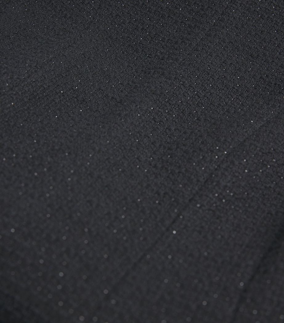 Cotton-Blend Tweed Mini Dress BLACK Image 5