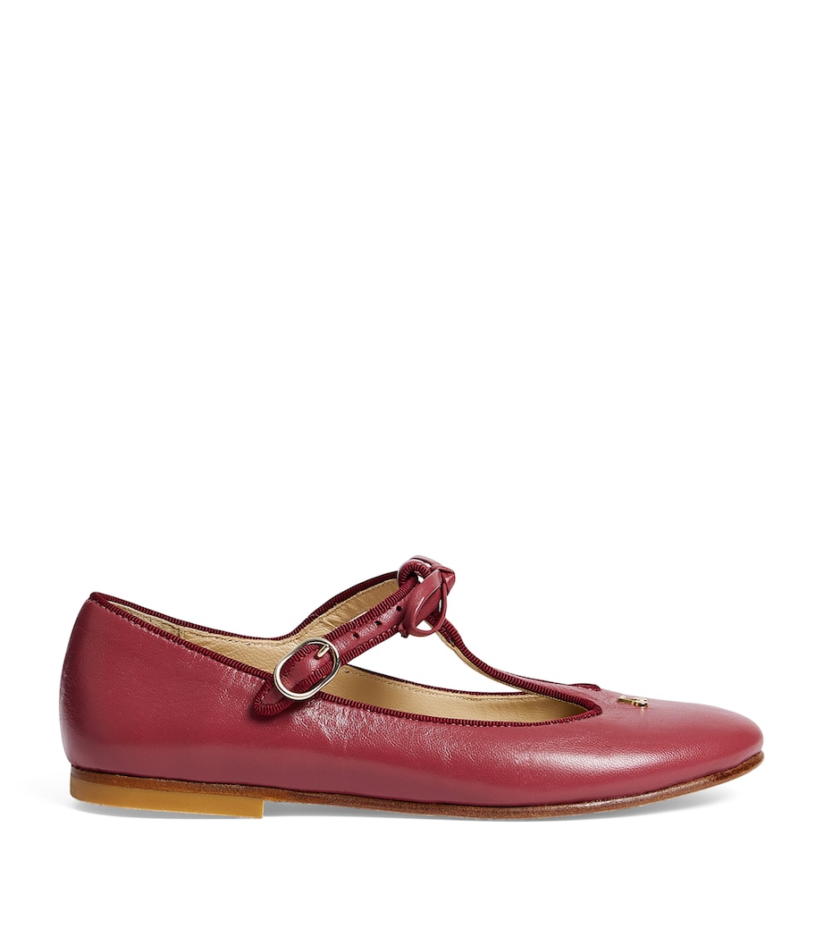 Leather Joyce Ballet Flats BORDEAUX Image 1