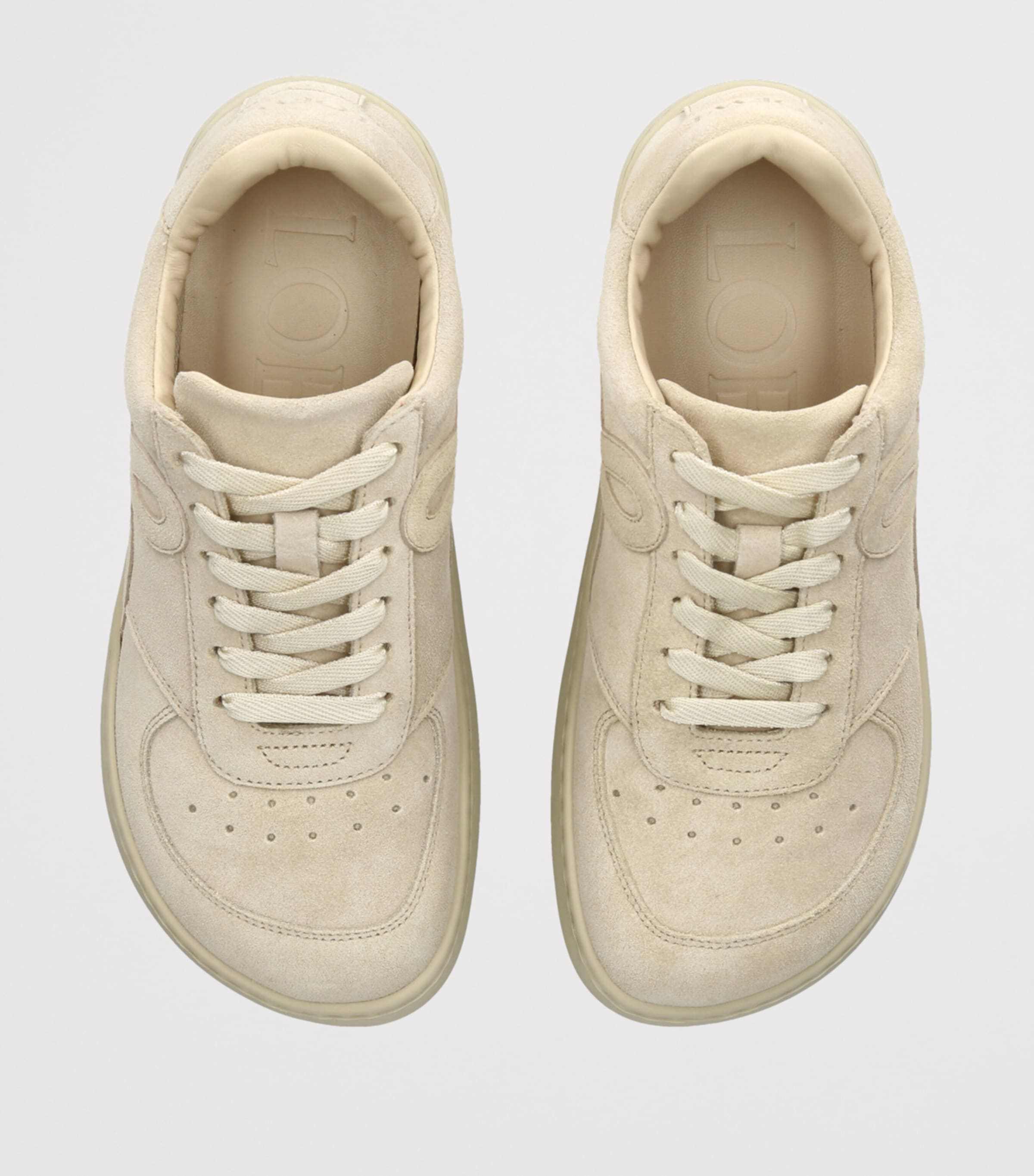 LOEWE Suede Jambo Sneakers Bone Image 4