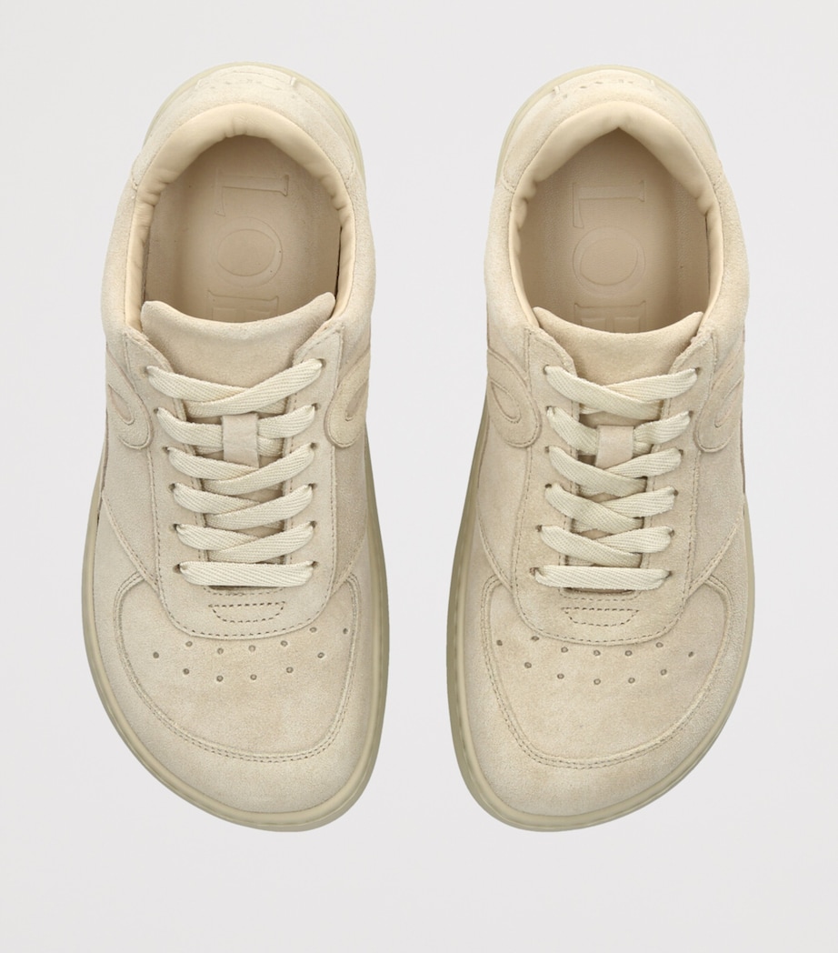 LOEWE Suede Jambo Sneakers Bone Image 4
