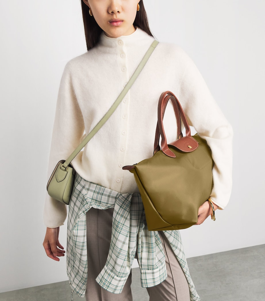 Longchamp Medium Le Pliage Original Handbag Olive Image 2