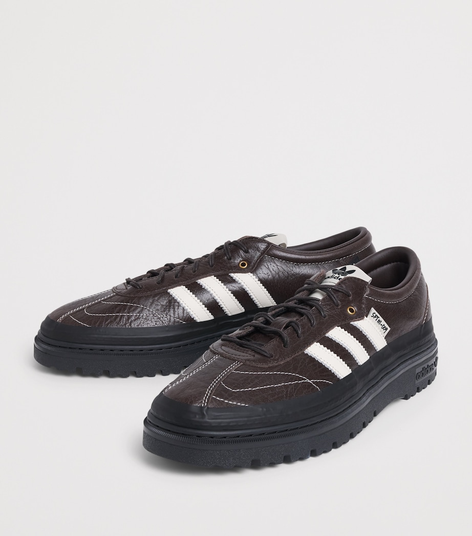 adidas x Song for the Mute Leather Samba LX Freizeit Sneakers Aurora Coffe/cor Blk Image 3