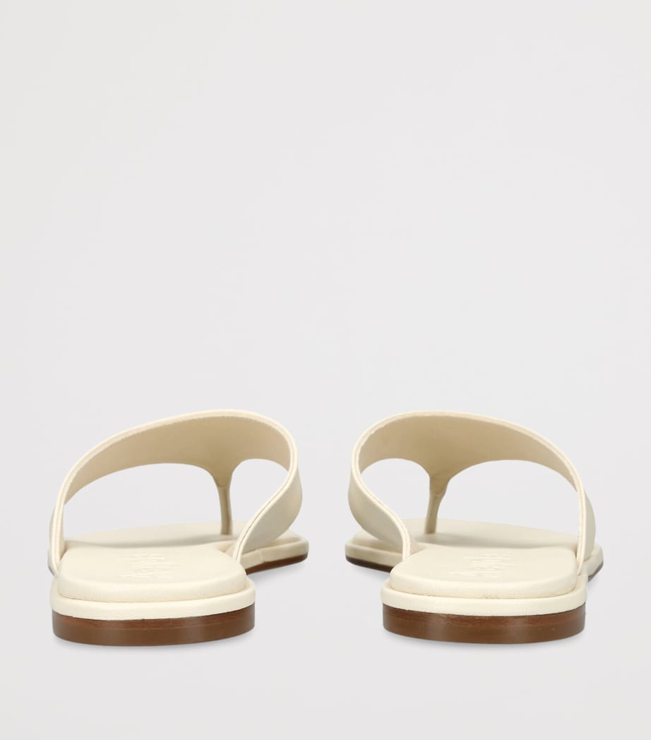 Leather Amaya Flip Flops CREAM Image 2