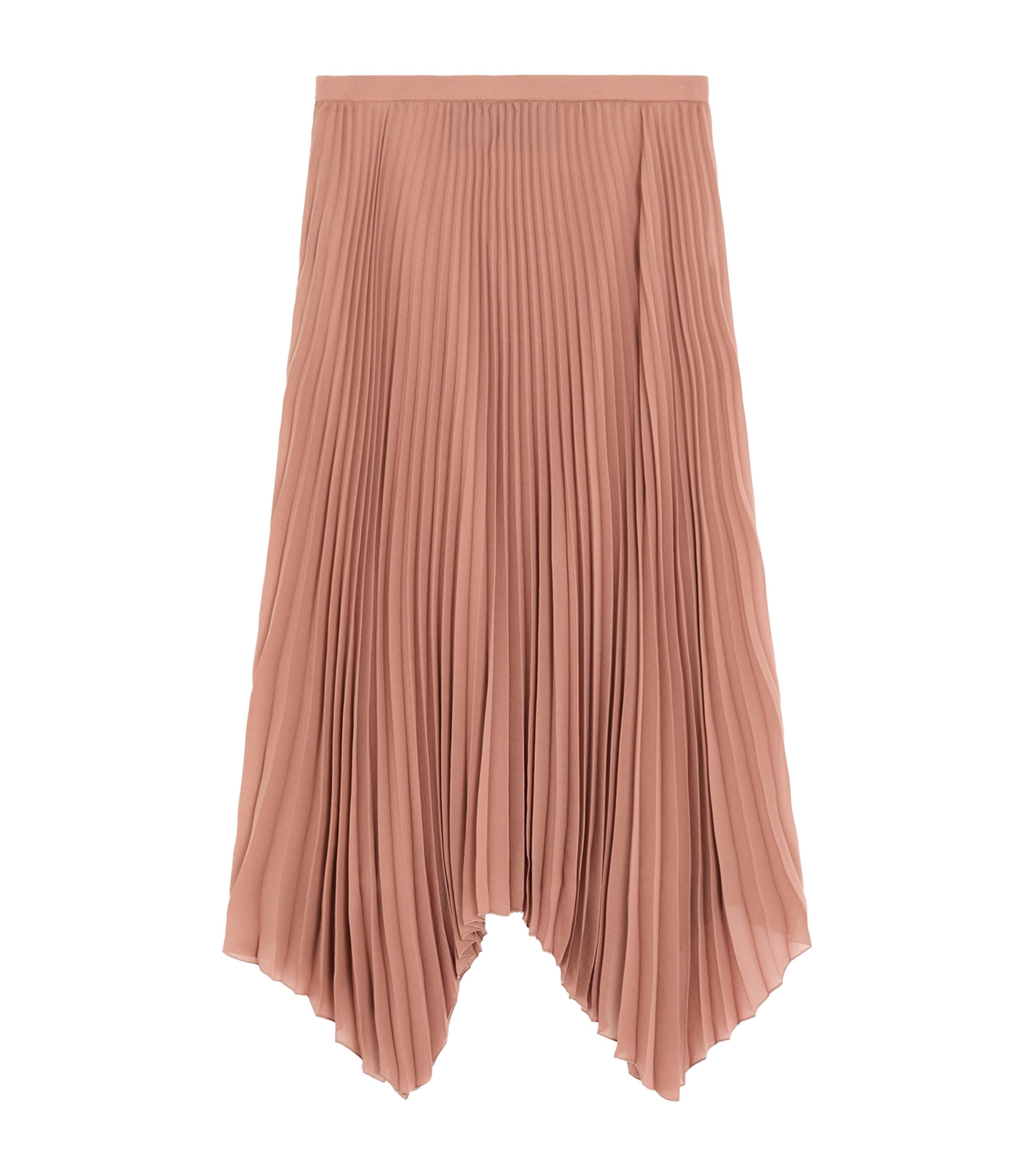 Valentino Womens Chiffon Pleated Midi Skirt Image 2