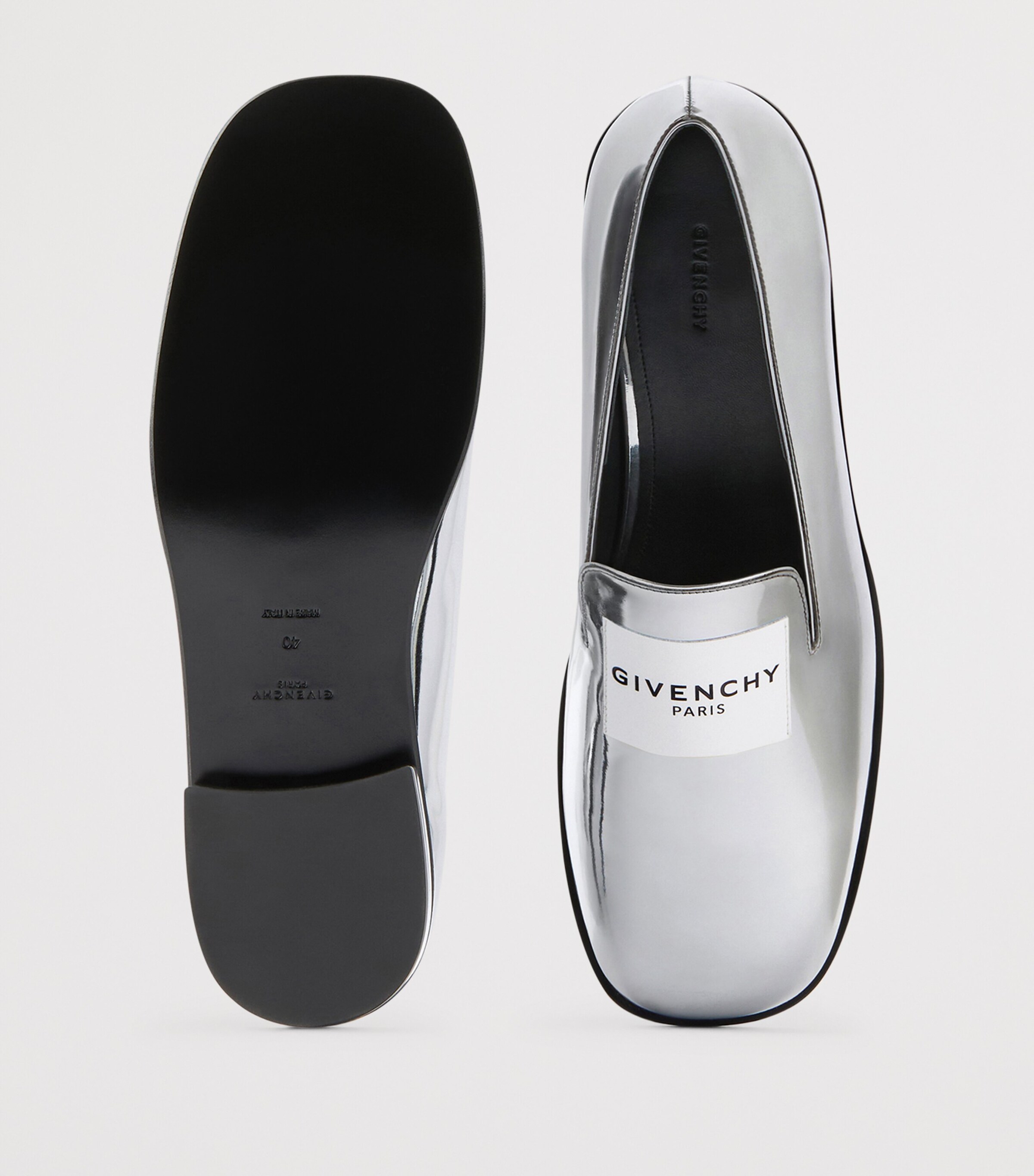 Leather Tux Loafers SILVERY GREY Image 5