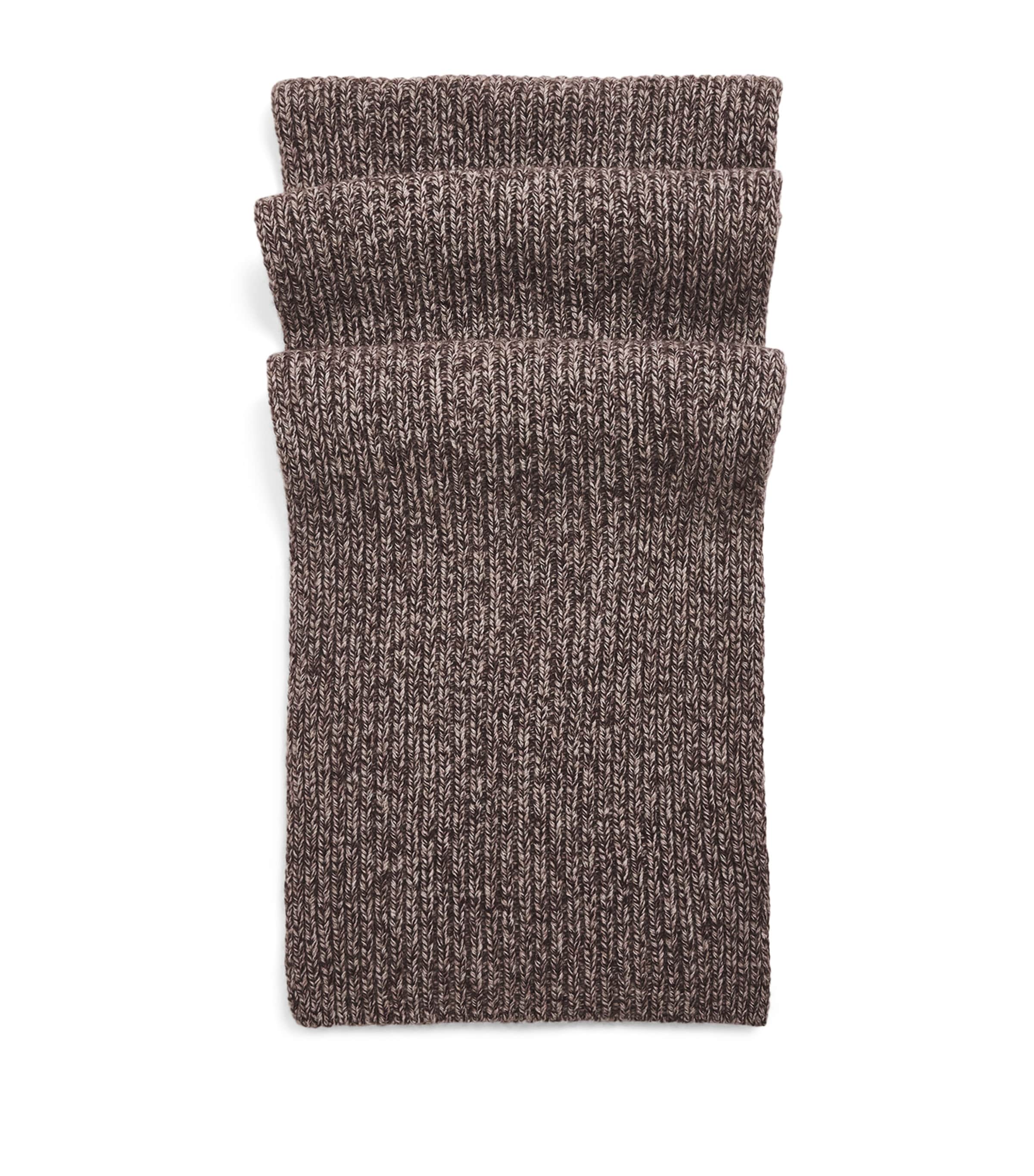 Yves Salomon Cashmere Scarf In Brown