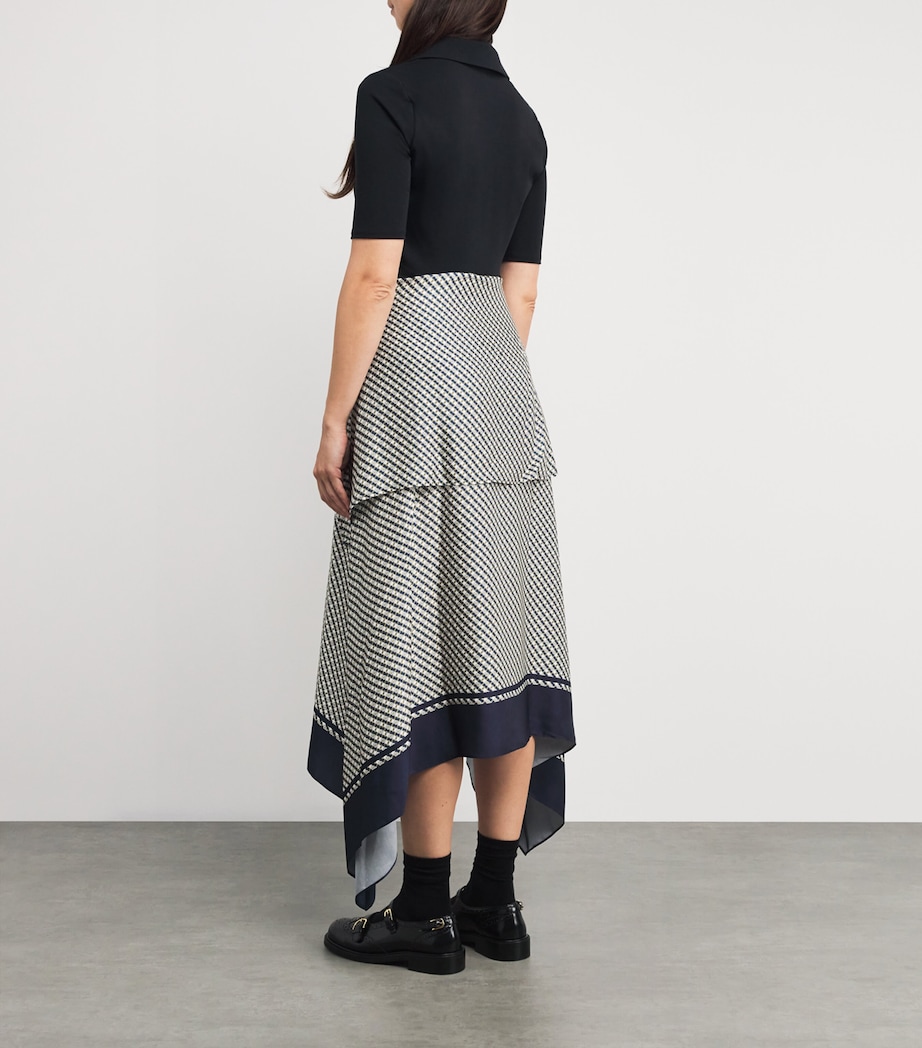 Printed-Detail Midi Dress ECRU PRINT-TIE Image 3