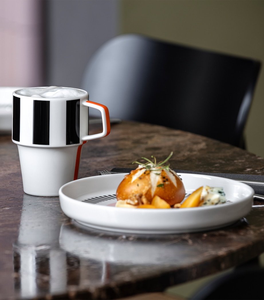 Porcelain Memphis Dessert Plate (21cm) WHITE Image 6