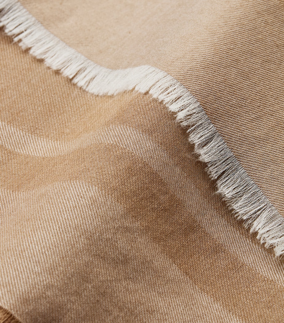 Saint Laurent Cashmere-Silk Cassandre Scarf Image 3
