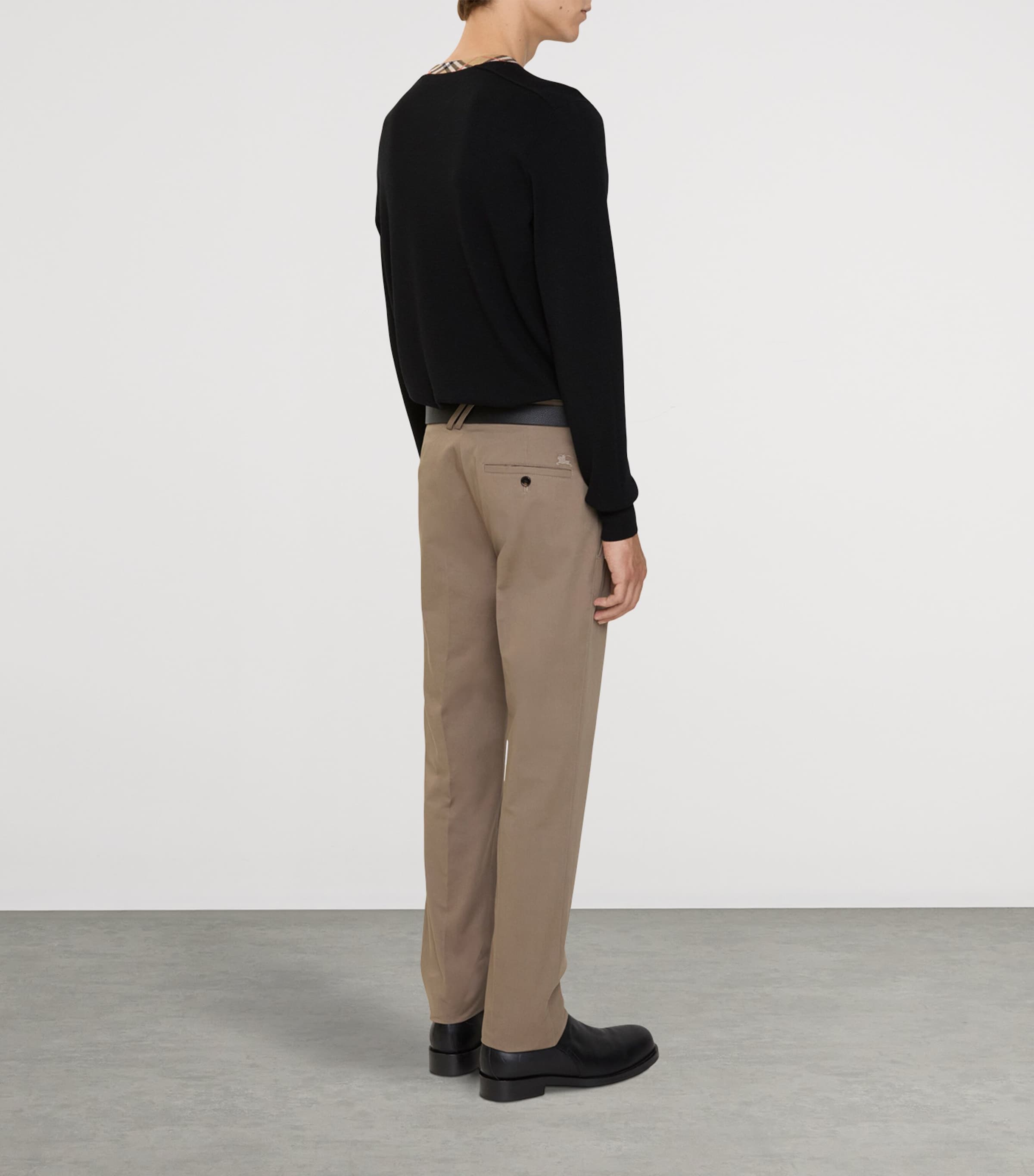 Cotton Twill Slim Chinos CLAY BROWN Image 3