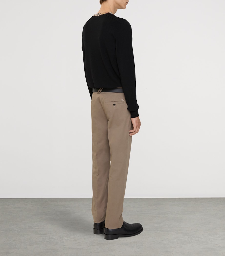 Cotton Twill Slim Chinos CLAY BROWN Image 3