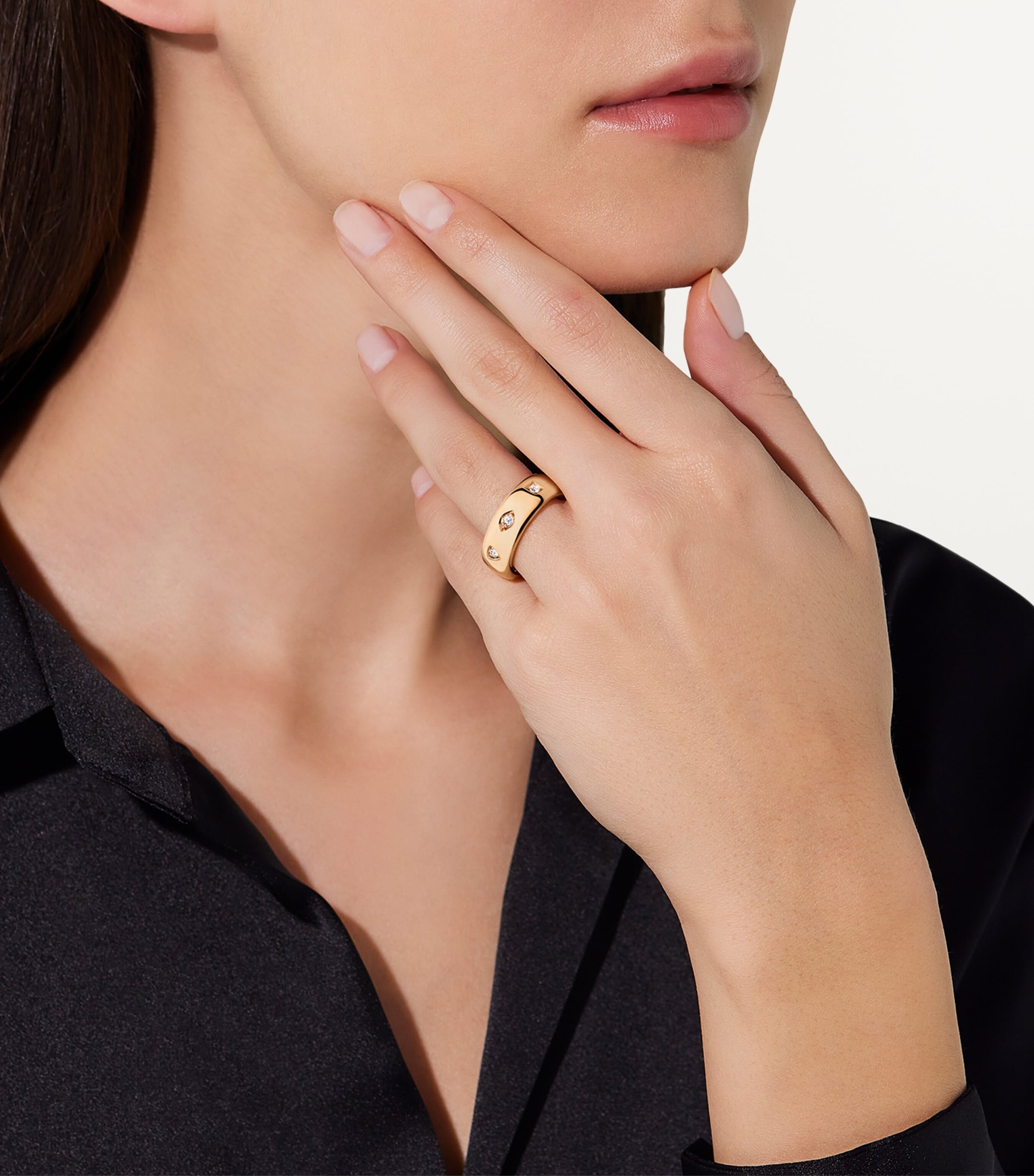 Rose Gold and Diamond Iconica Ring DB000 Image 3