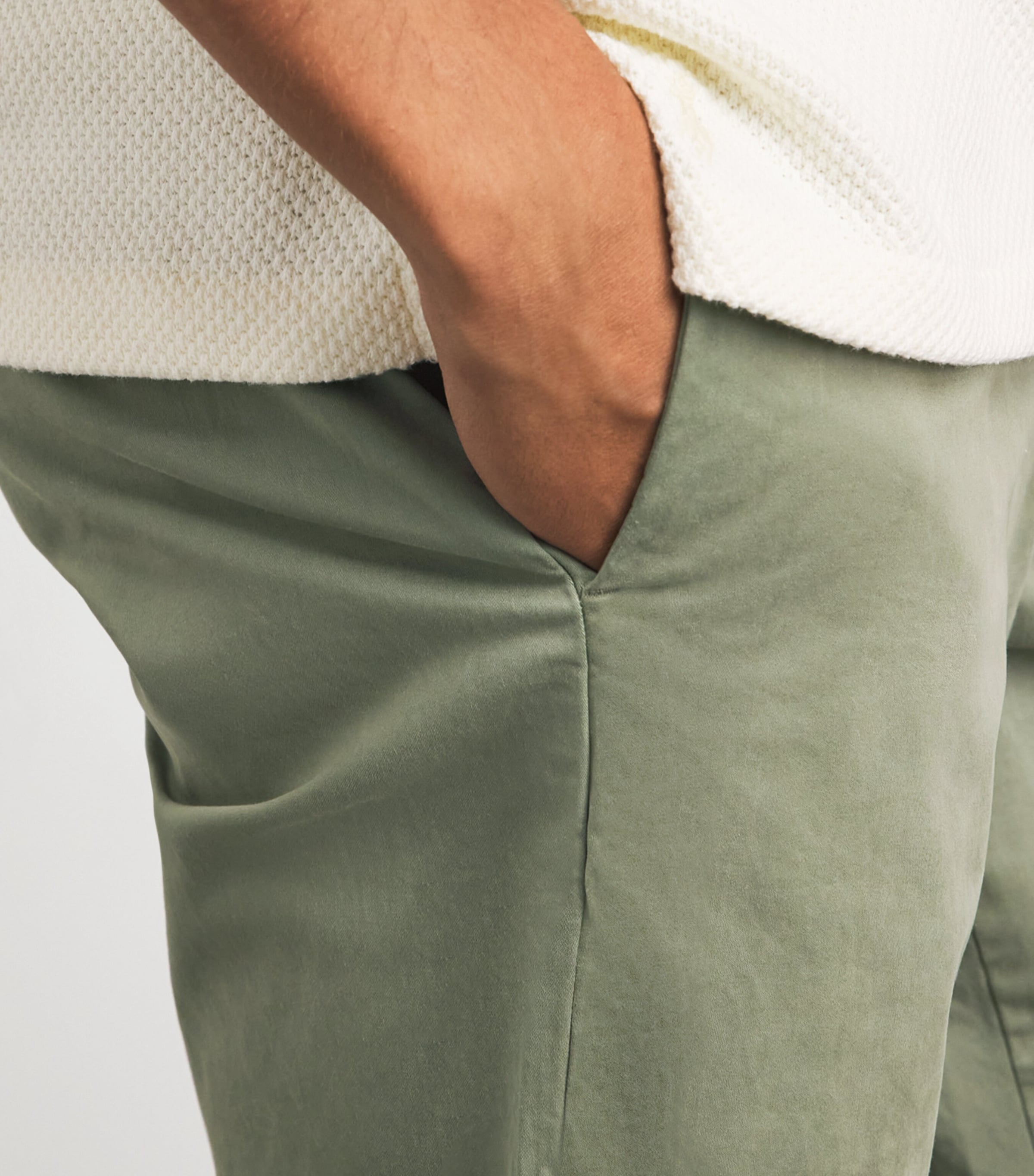 Polo Ralph Lauren Mens Stretch-Cotton Jarrett Slim Chinos Sage Green Image 3