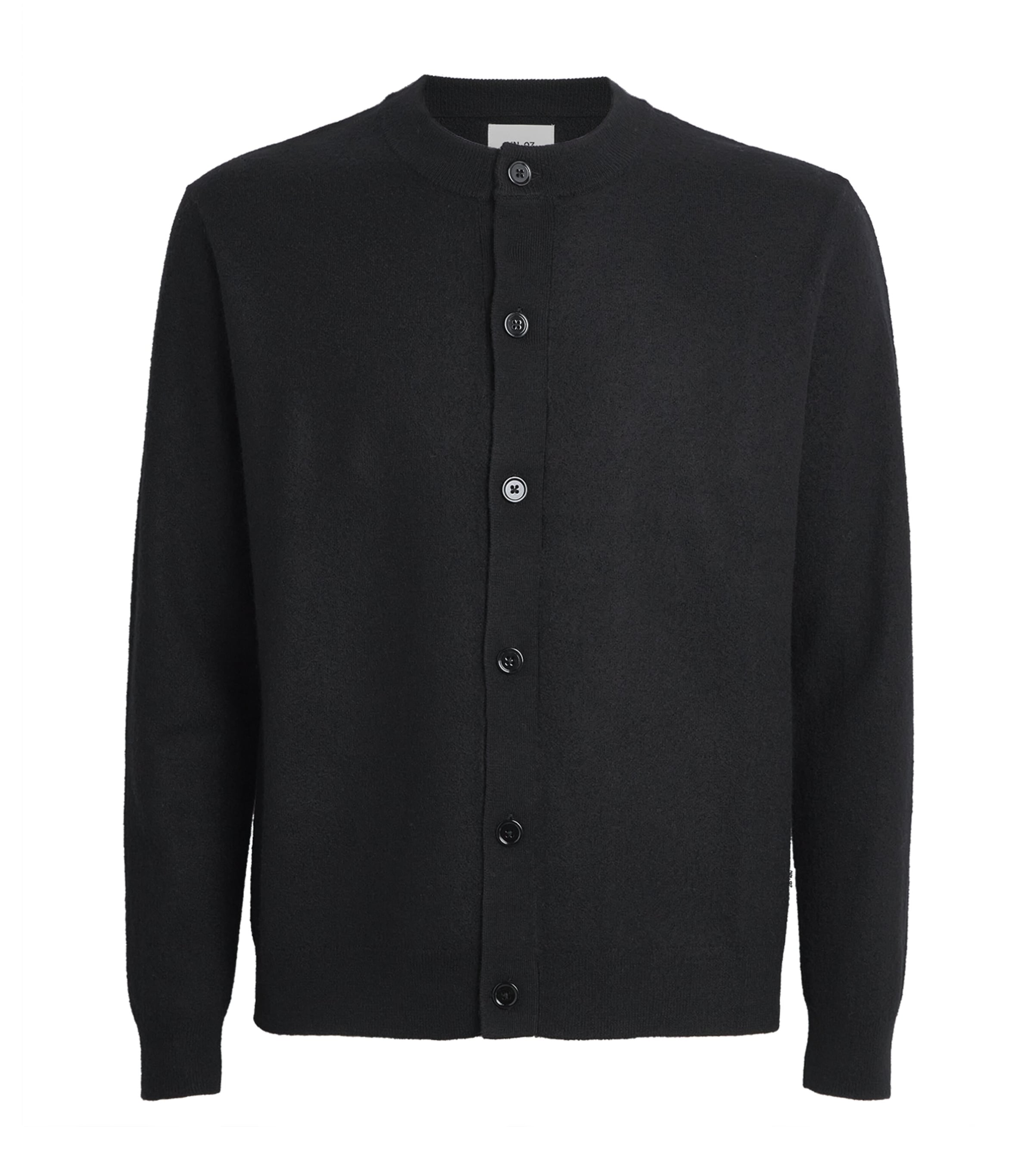 NN.07 Mens Wool Jasper Cardigan Black Image 1