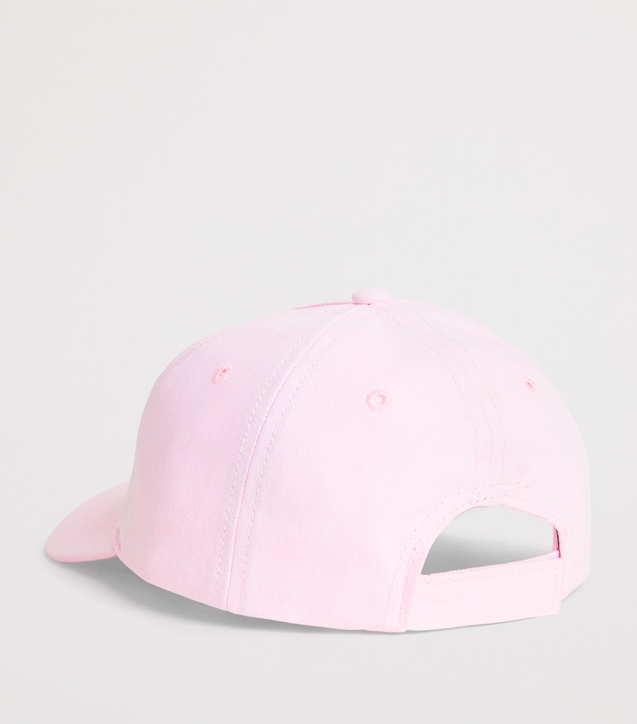 Palm Angels Kids Cotton Logo Cap Rosa/pink Image 2