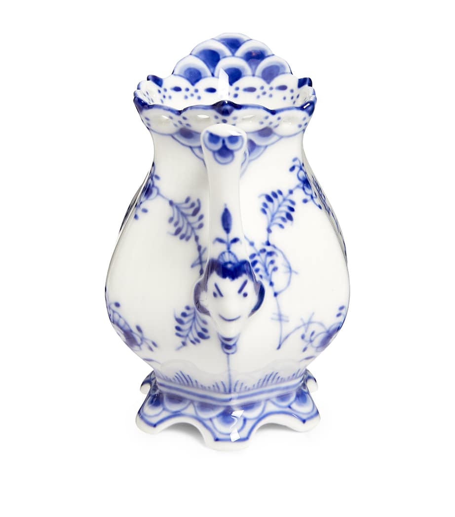 Blue Fluted Full Lace Cream Jug (70ml) BLUE Image 3