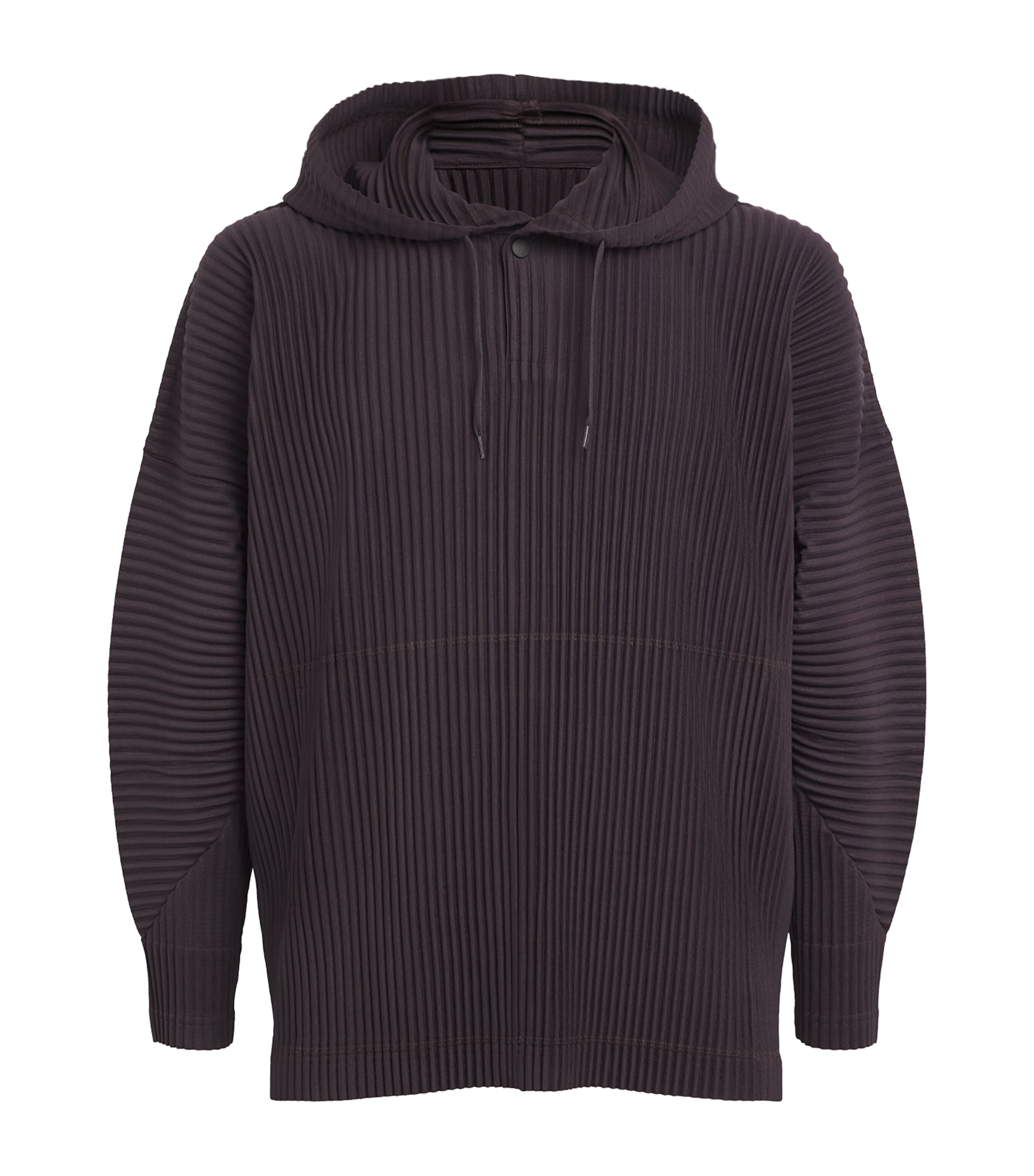 Pleated Hoodie 84 PLUM VIOLET Image 1