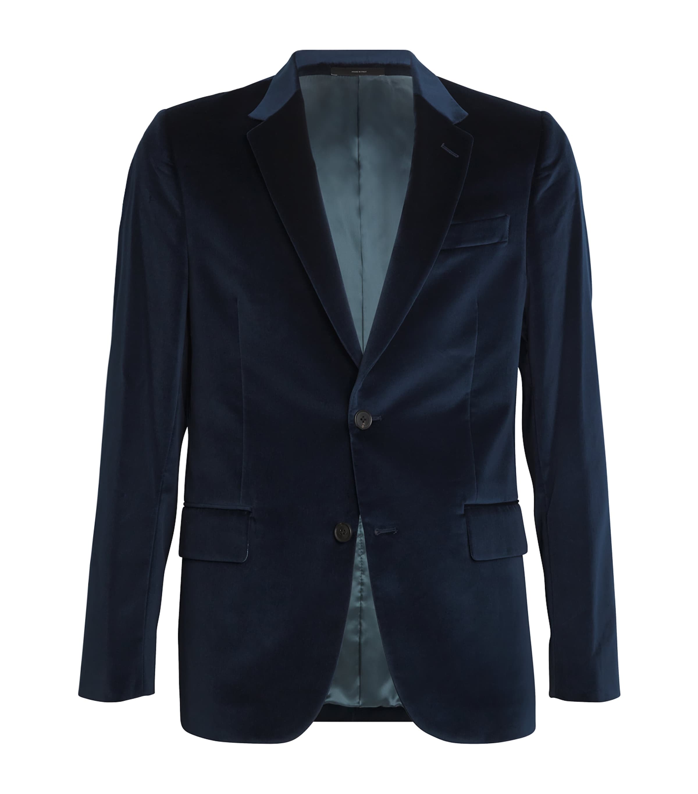 Paul Smith Organic Velvet Soho Blazer In Navy