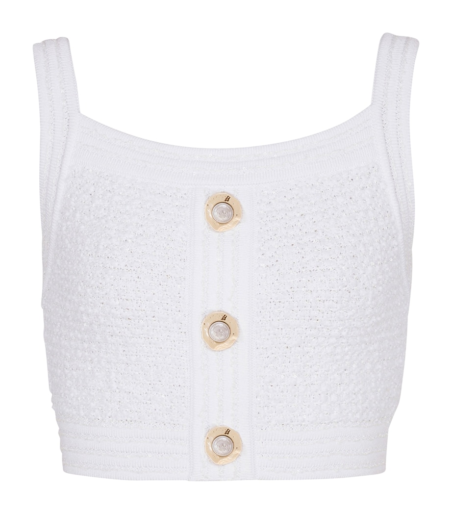 Tweed Crop Top 0FA BLANC Image 1