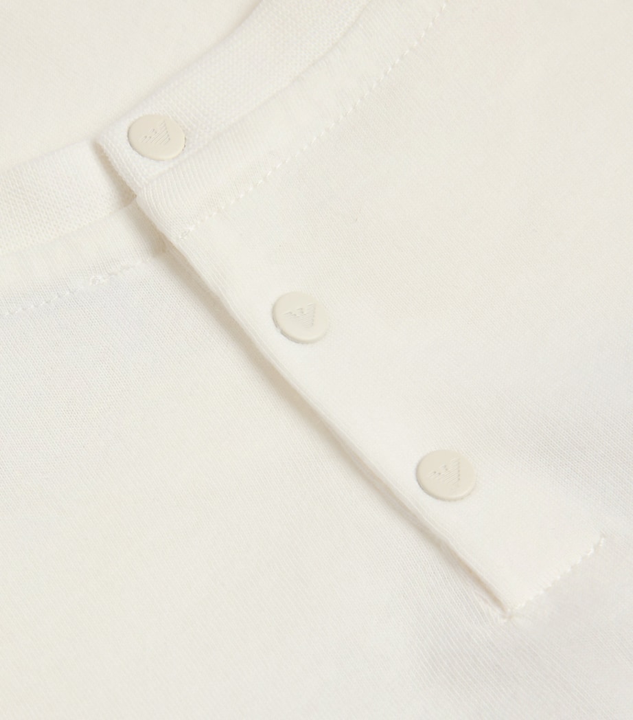 Cotton Logo Long-Sleeve T-Shirt (6-36 Months) OFF WHITE Image 2