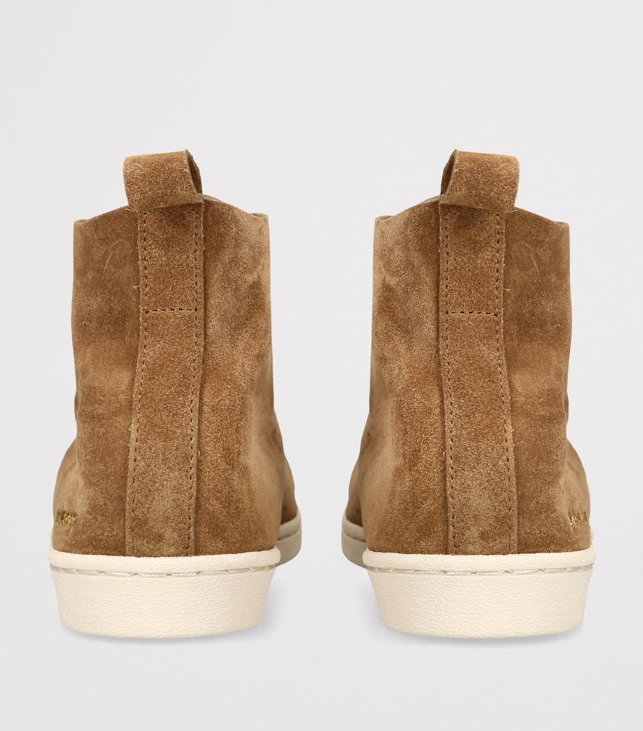 x Wales Bonner Suede Superstar Hi Sneakers BROWN Image 2