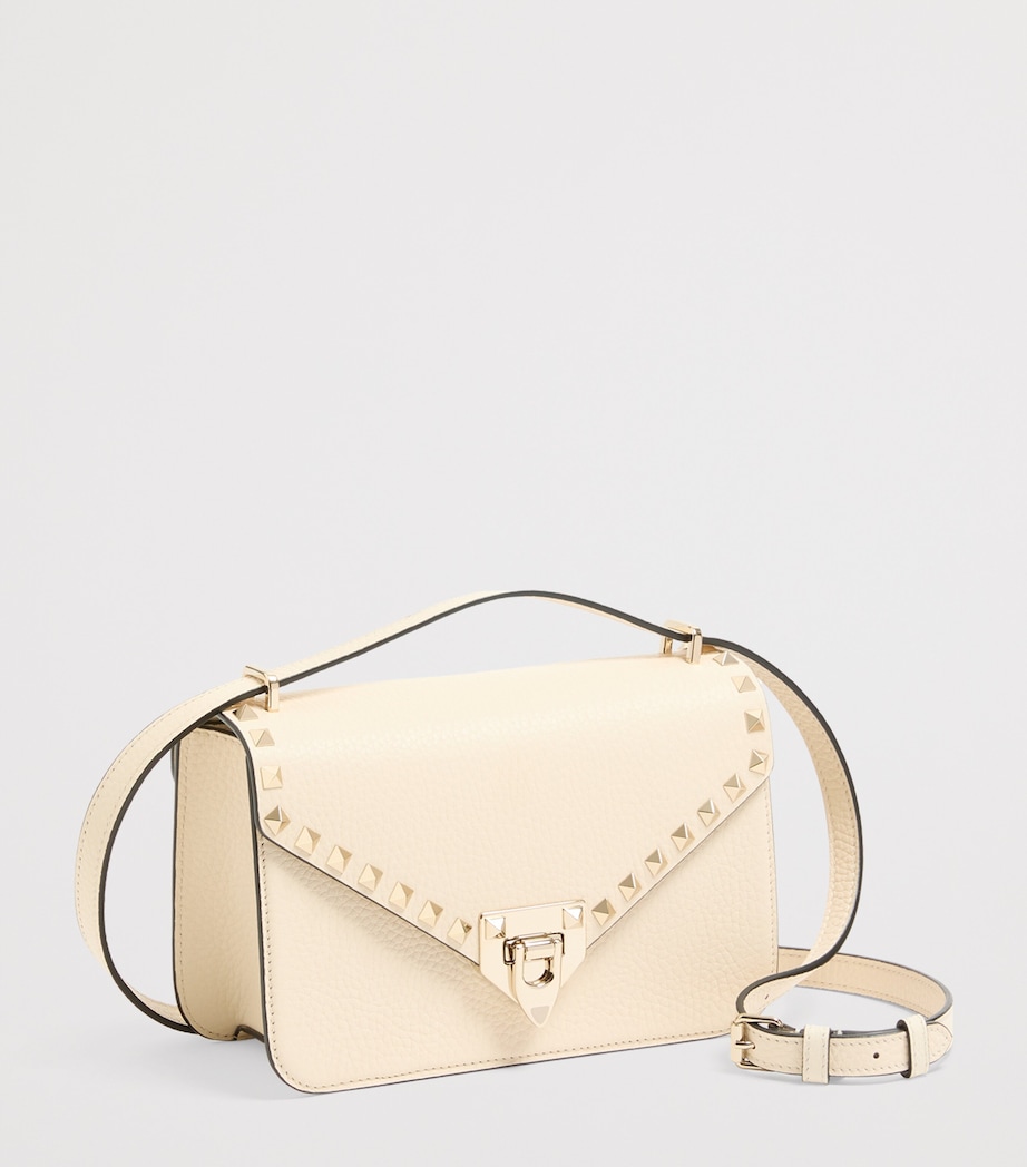Valentino Garavani Small Leather Rockstud Shoulder Bag Image 3