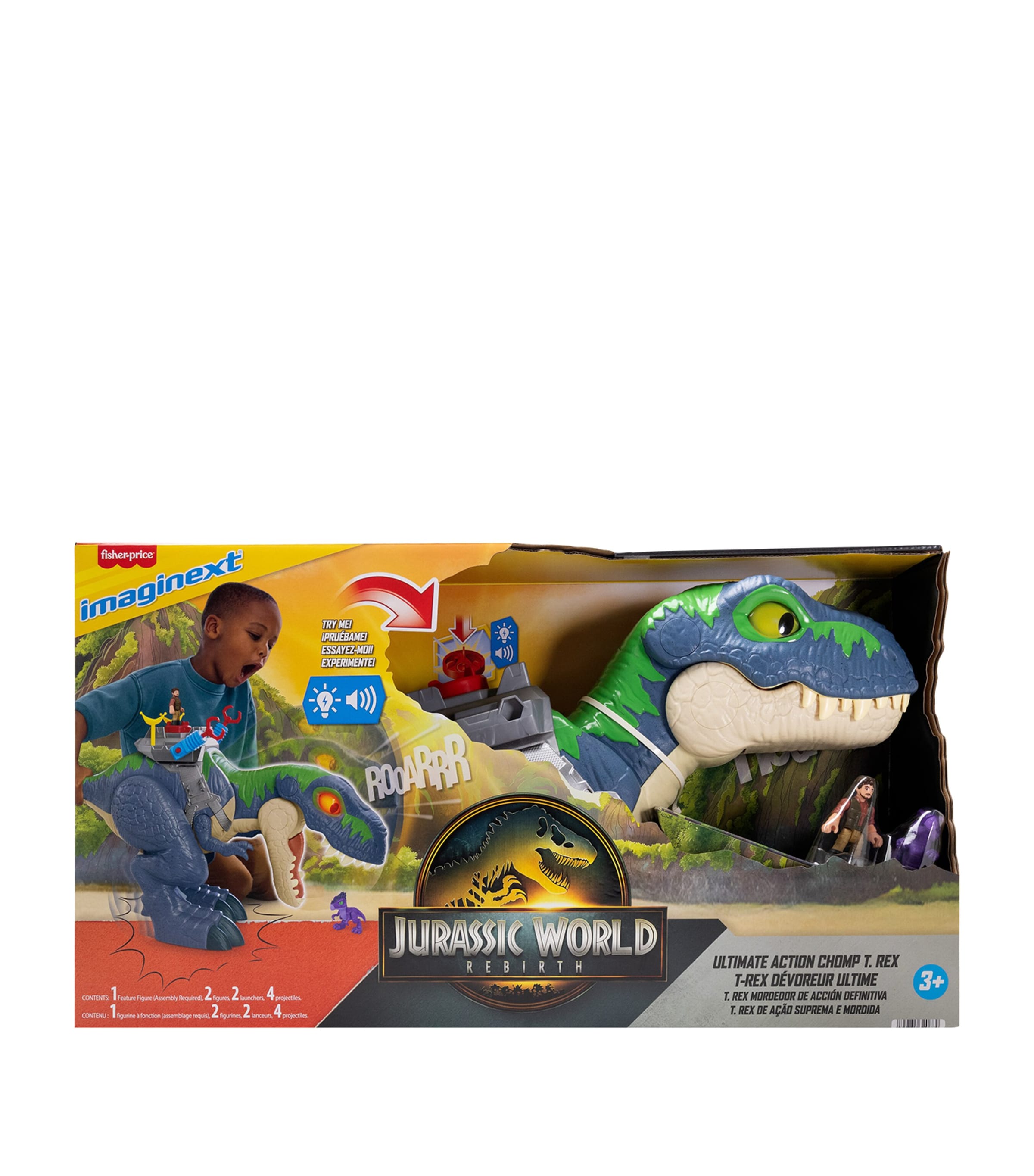 Ultimate Action Chomp T-Rex Dino Toy MULTI Image 2