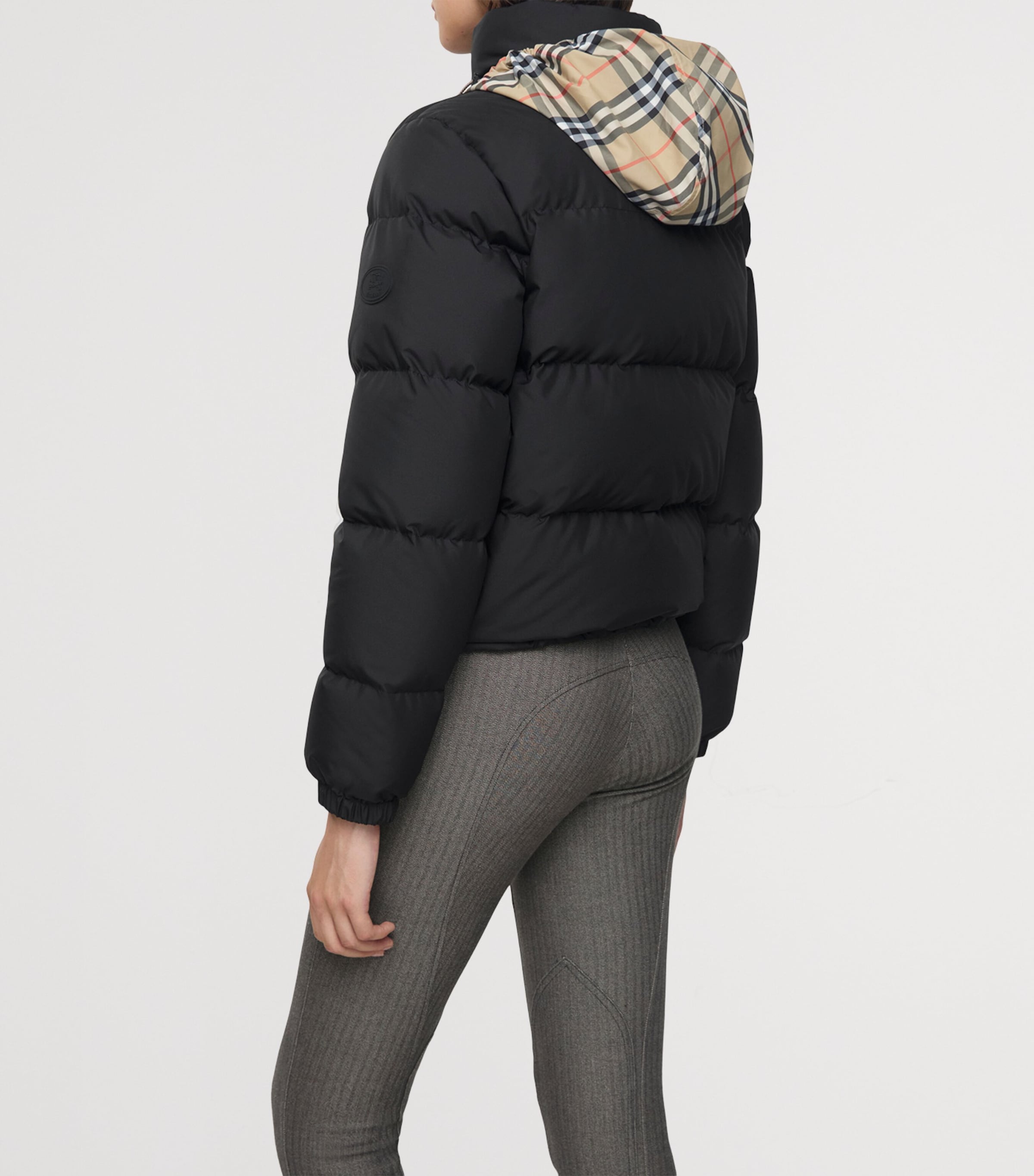 Checker-Tape Ambleside Puffer Jacket BLACK Image 3
