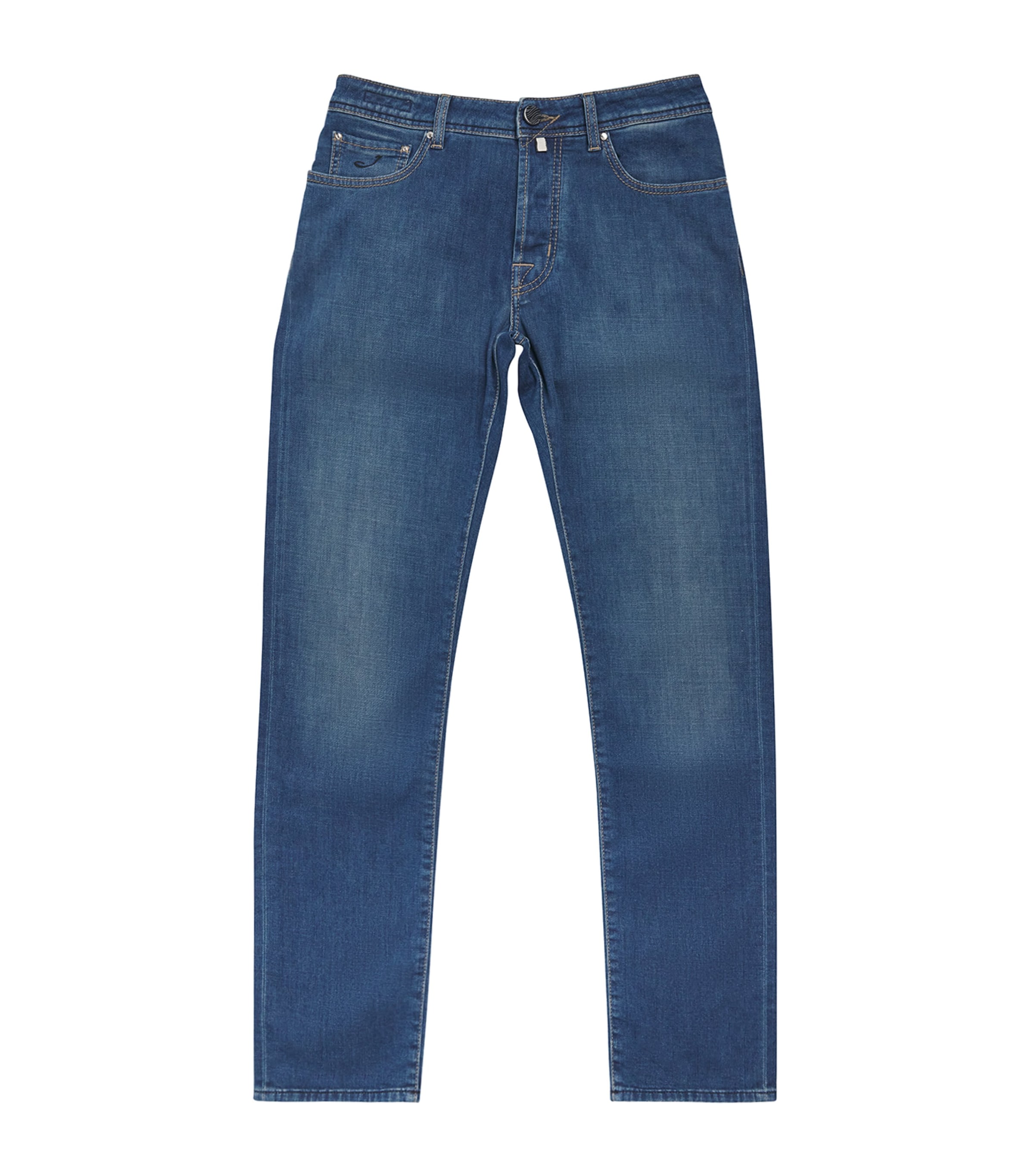 JACOB COHËN Mens Bard Slim Jeans Medium Blue Image 1